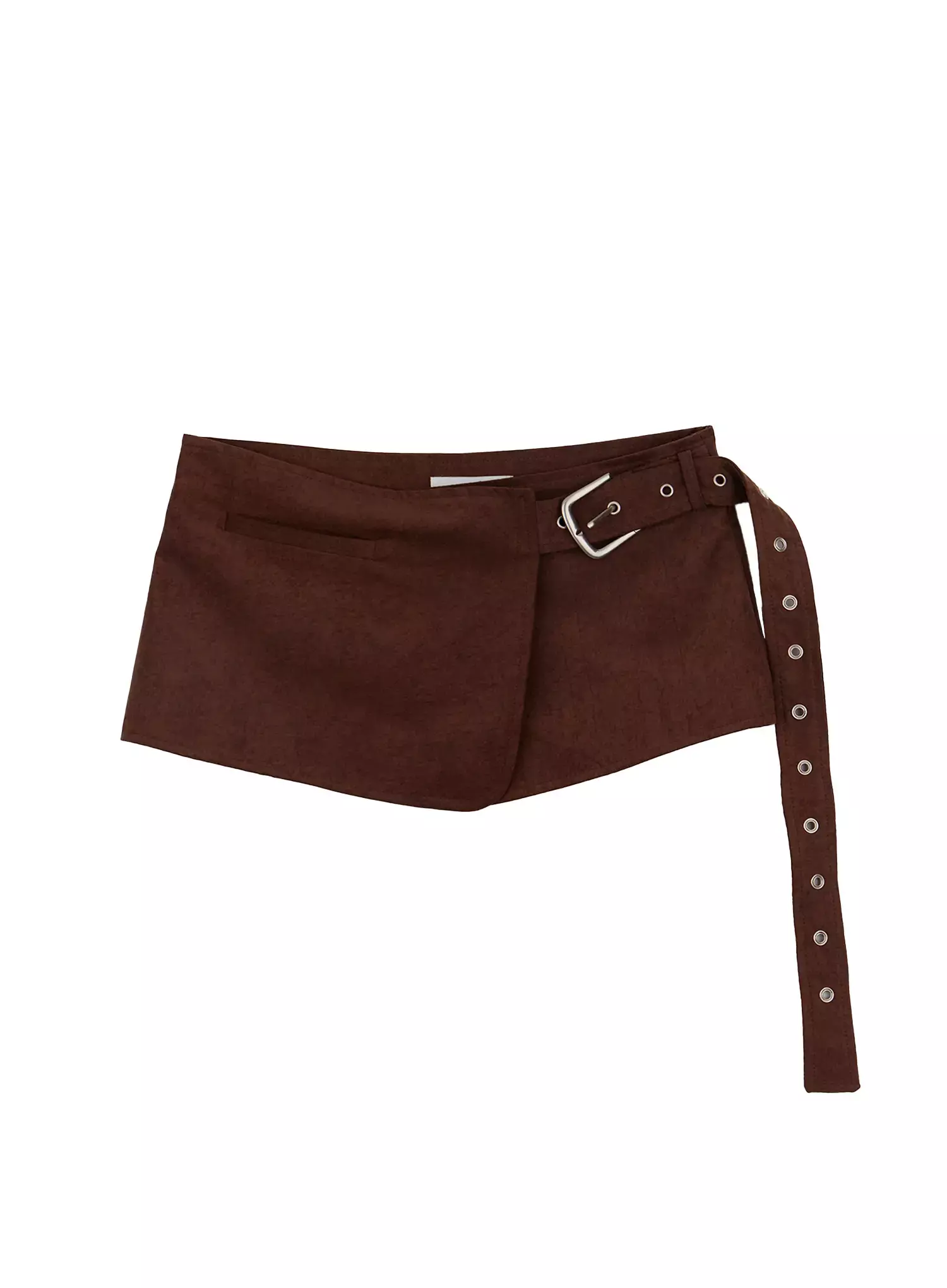 Suede Wrap Belt Skirt IM509 - Image 8