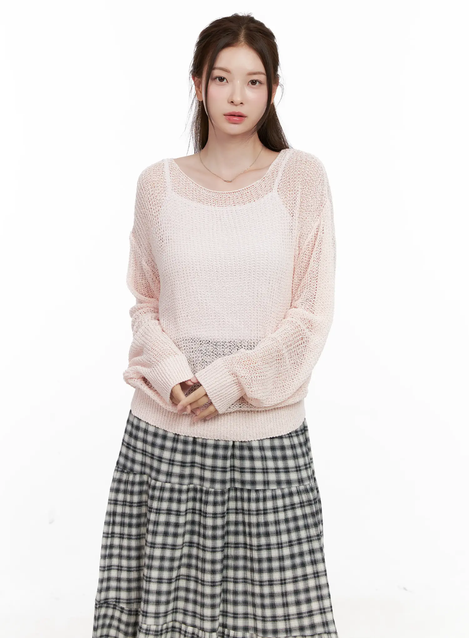 Summer Loose-Fit Long Sleeve Knit CL523 - Image 10