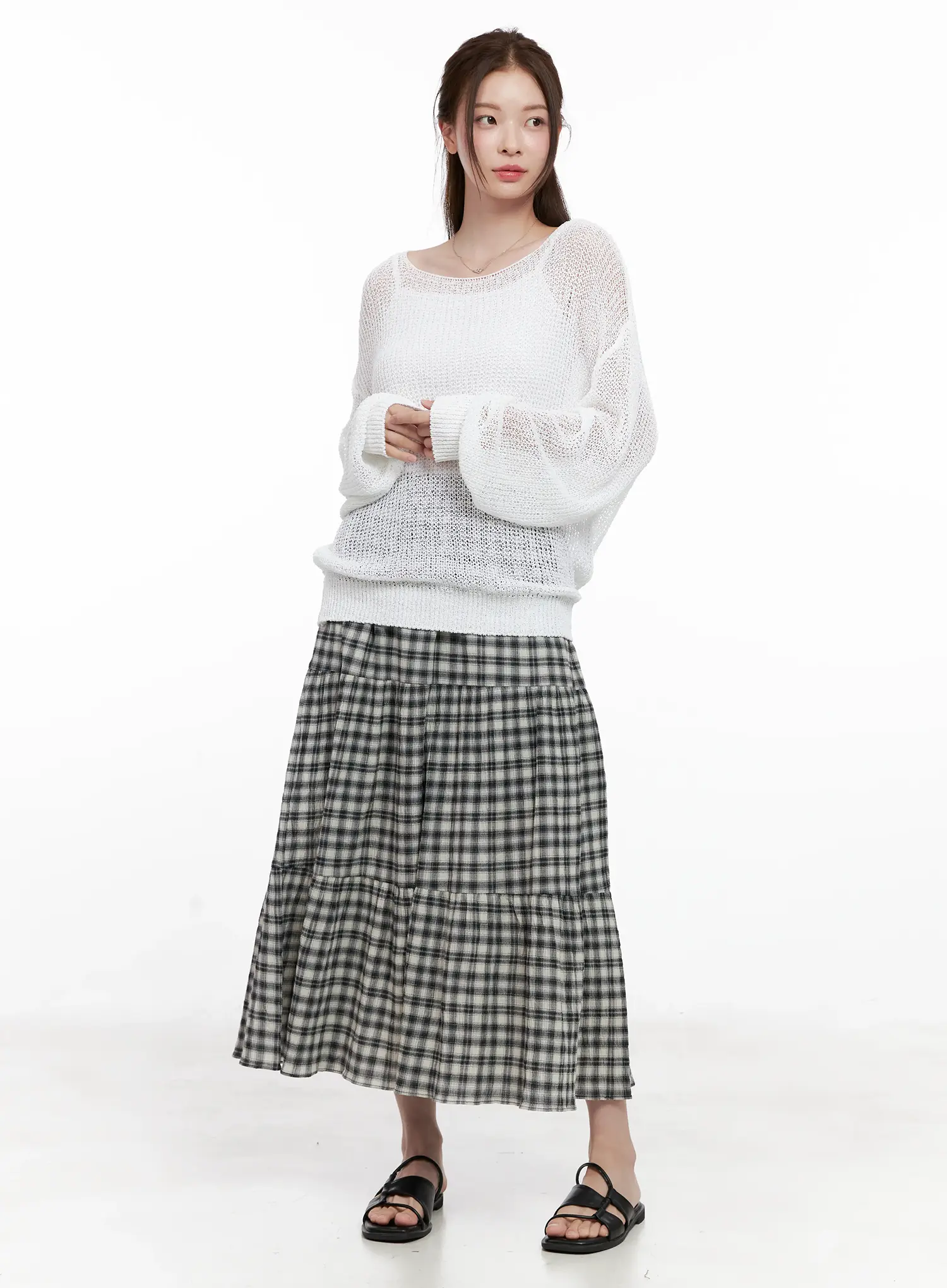 Summer Loose-Fit Long Sleeve Knit CL523 - Image 2