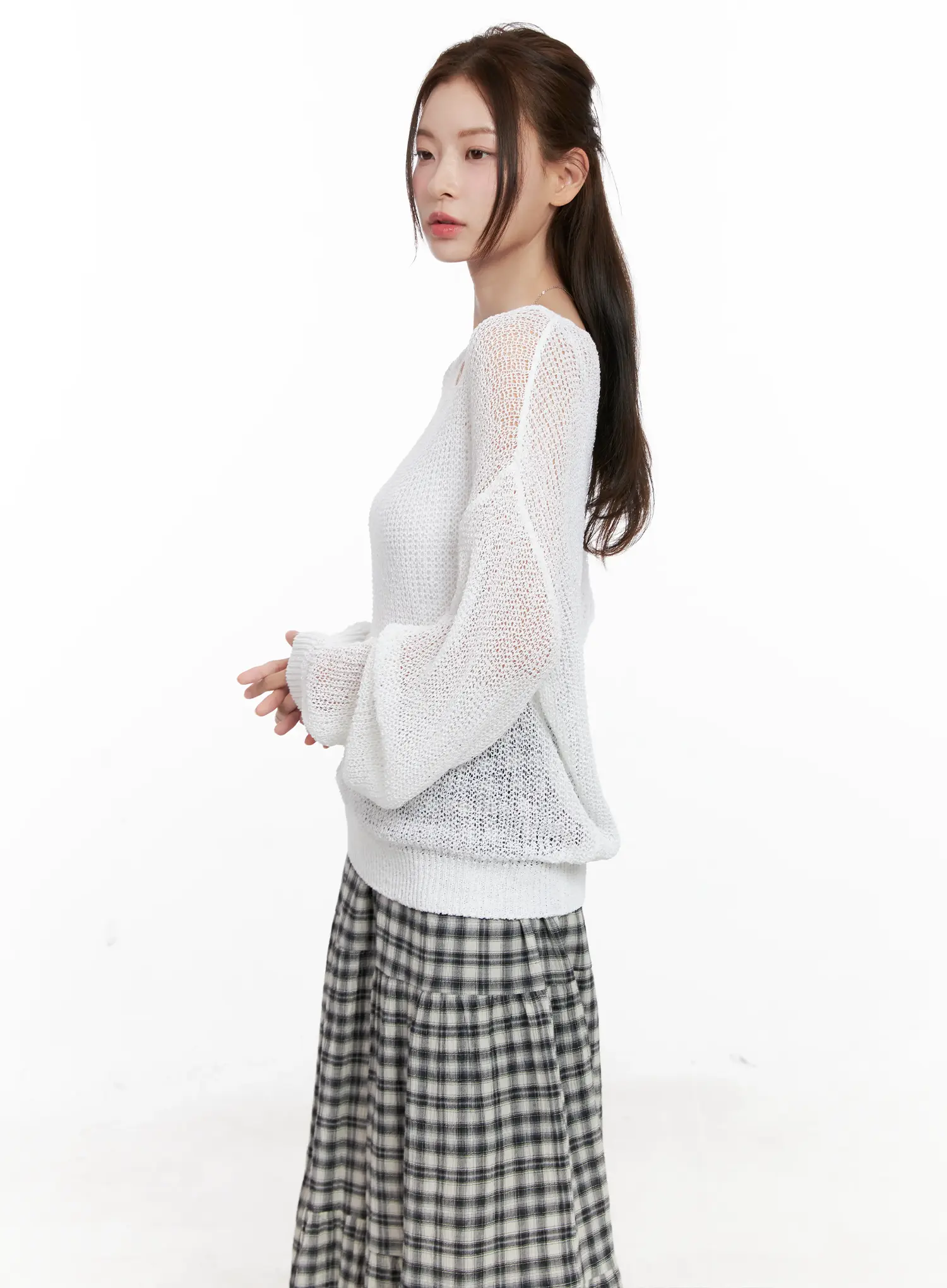 Summer Loose-Fit Long Sleeve Knit CL523 - Image 3