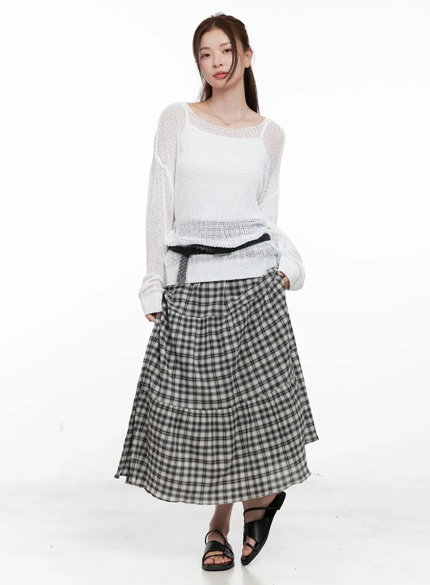 Summer Loose-Fit Long Sleeve Knit CL523 - Image 7