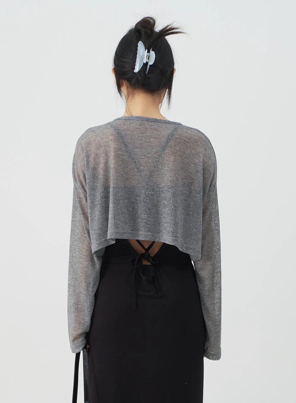 Summer Sheer Cropped Cardigan CJ07 - Image 7