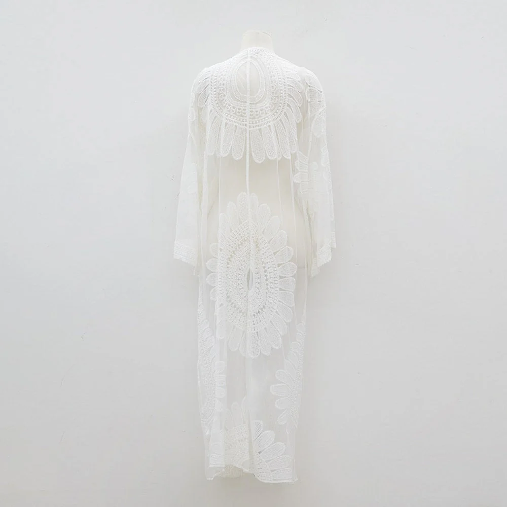 Sunflower Embroided Robe IJ13 - Image 16