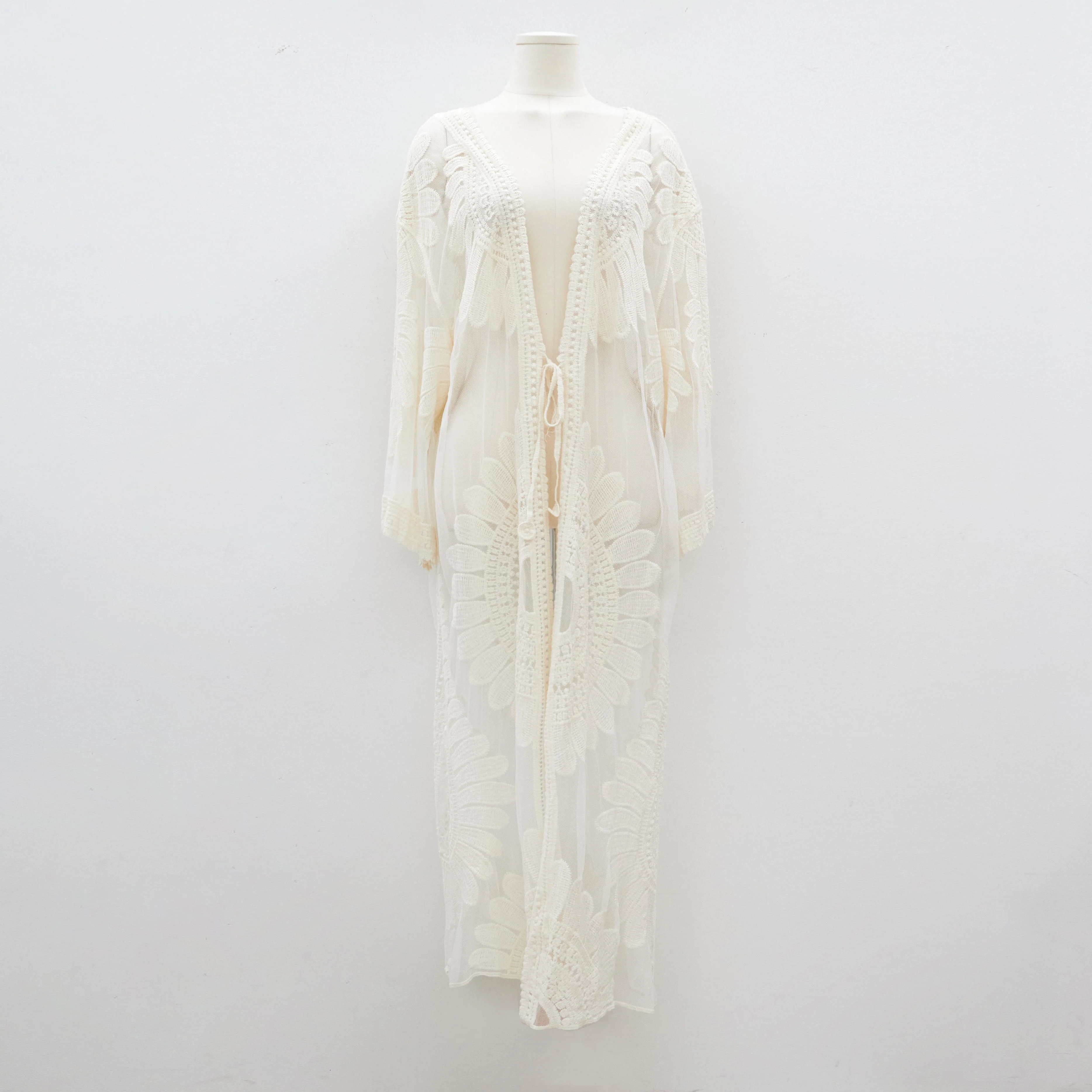Sunflower Embroided Robe IJ13 - Image 17