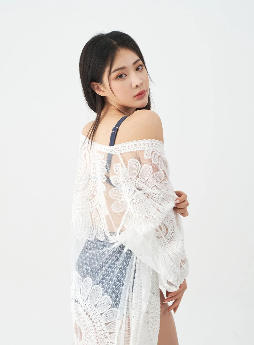 Sunflower Embroided Robe IJ13 - Image 5