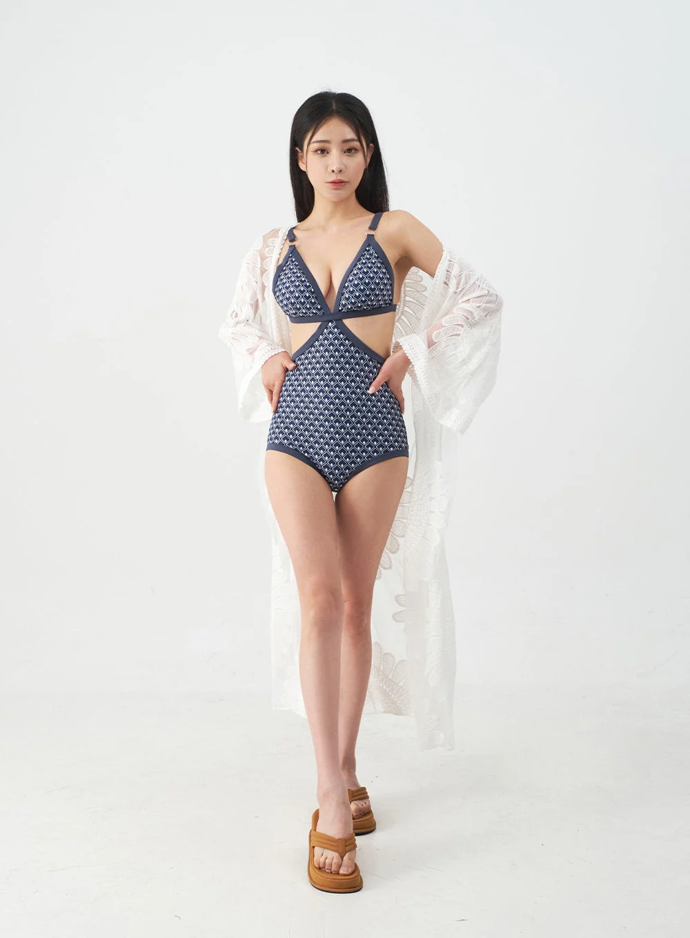 Sunflower Embroided Robe IJ13 - Image 6