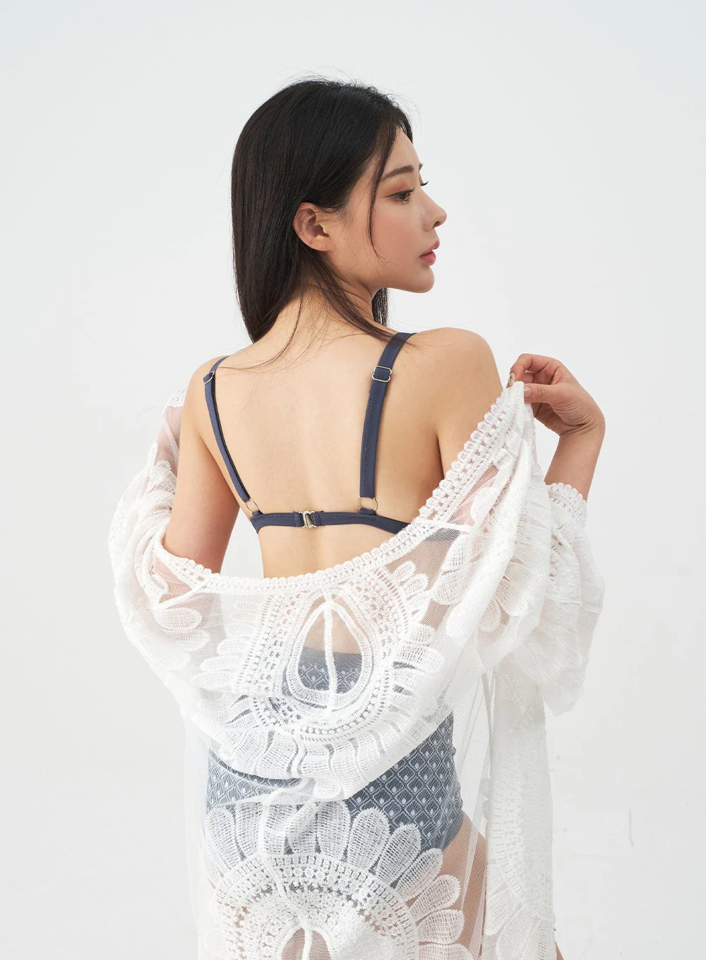 Sunflower Embroided Robe IJ13 - Image 8