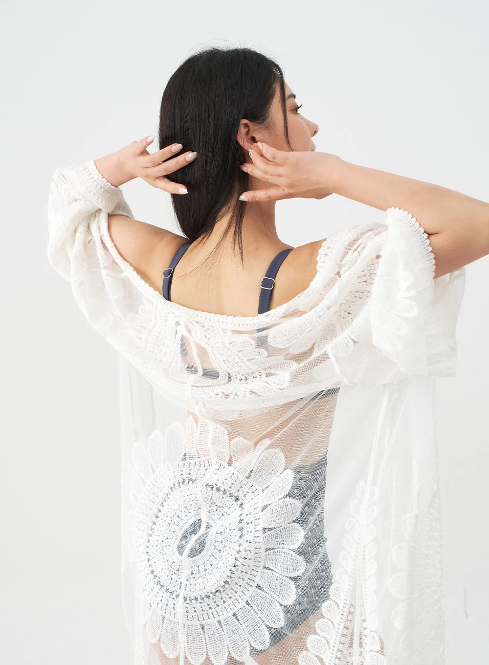 Sunflower Embroided Robe IJ13 - Image 9