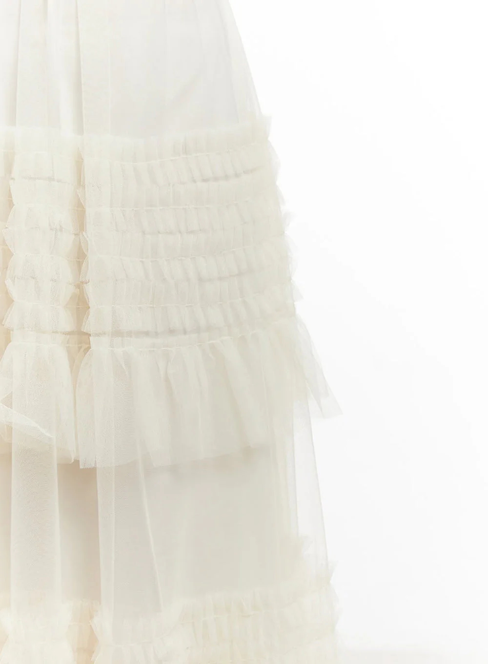 Sweetheart Ruffle Lace Maxi Dress IM528 - Image 3