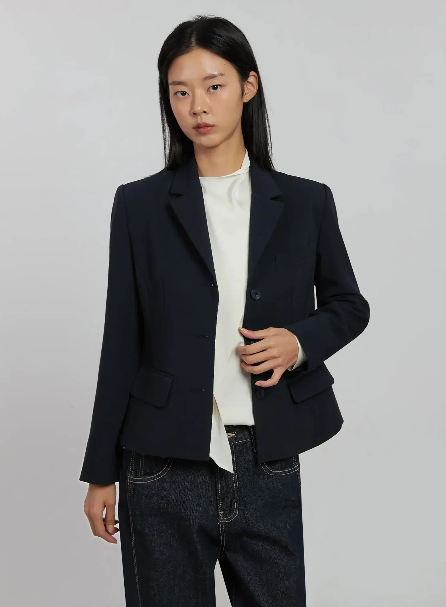 Tailored Single-Button Jacket IJ509