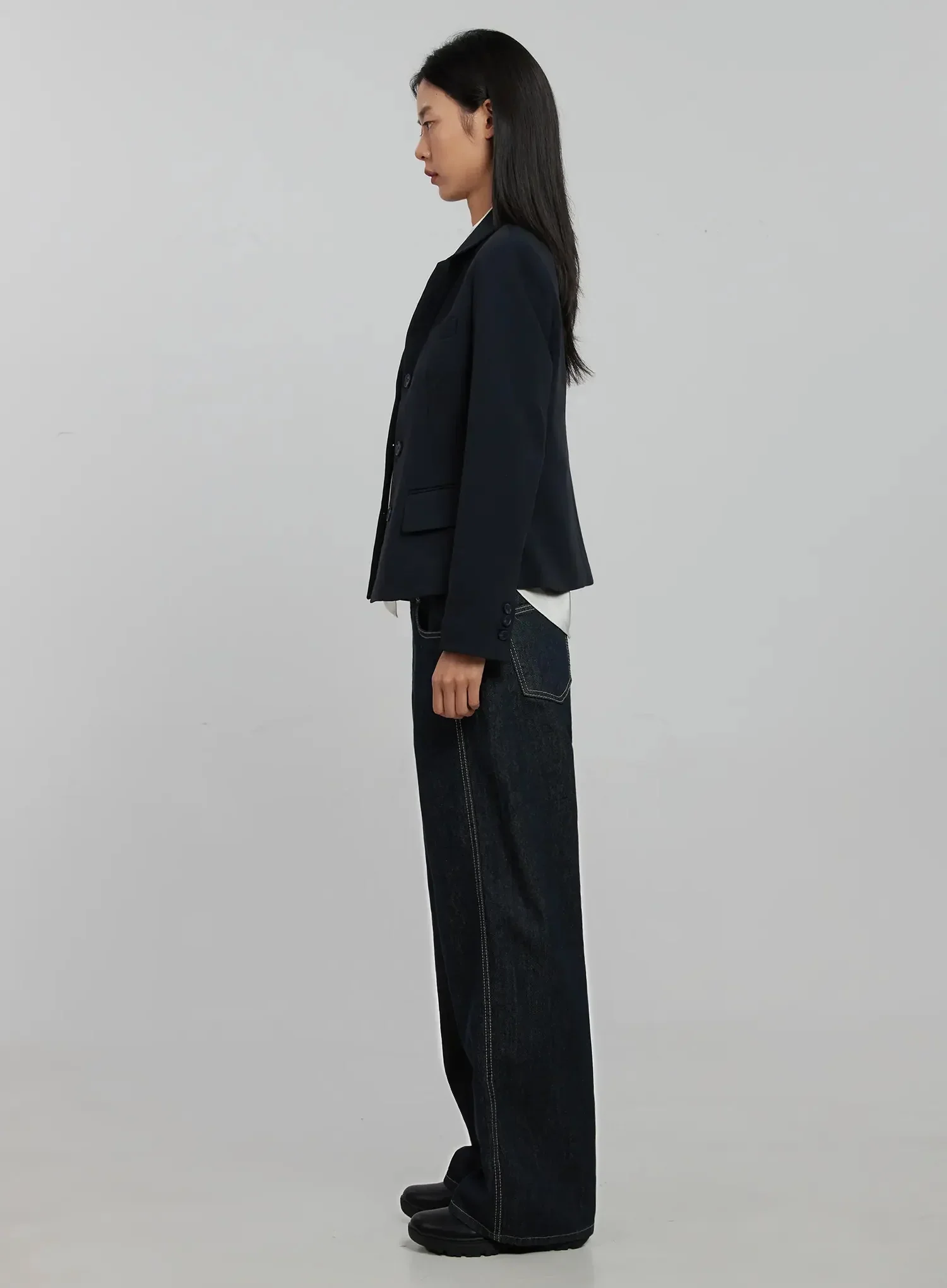 Tailored Single-Button Jacket IJ509 - Image 10