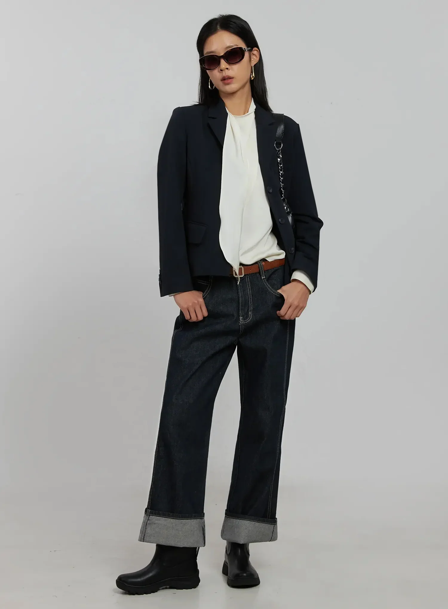 Tailored Single-Button Jacket IJ509 - Image 12