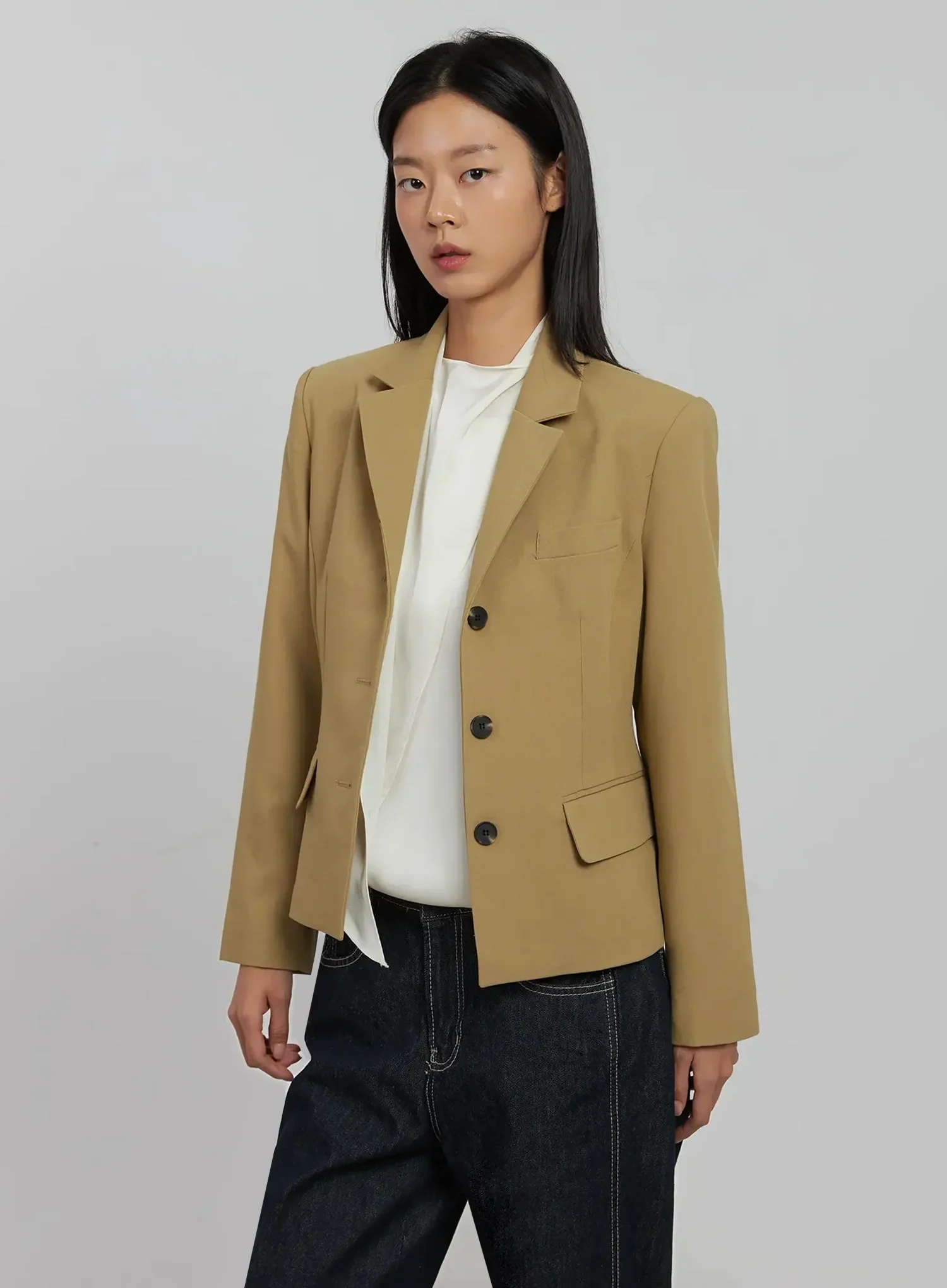 Tailored Single-Button Jacket IJ509 - Image 13