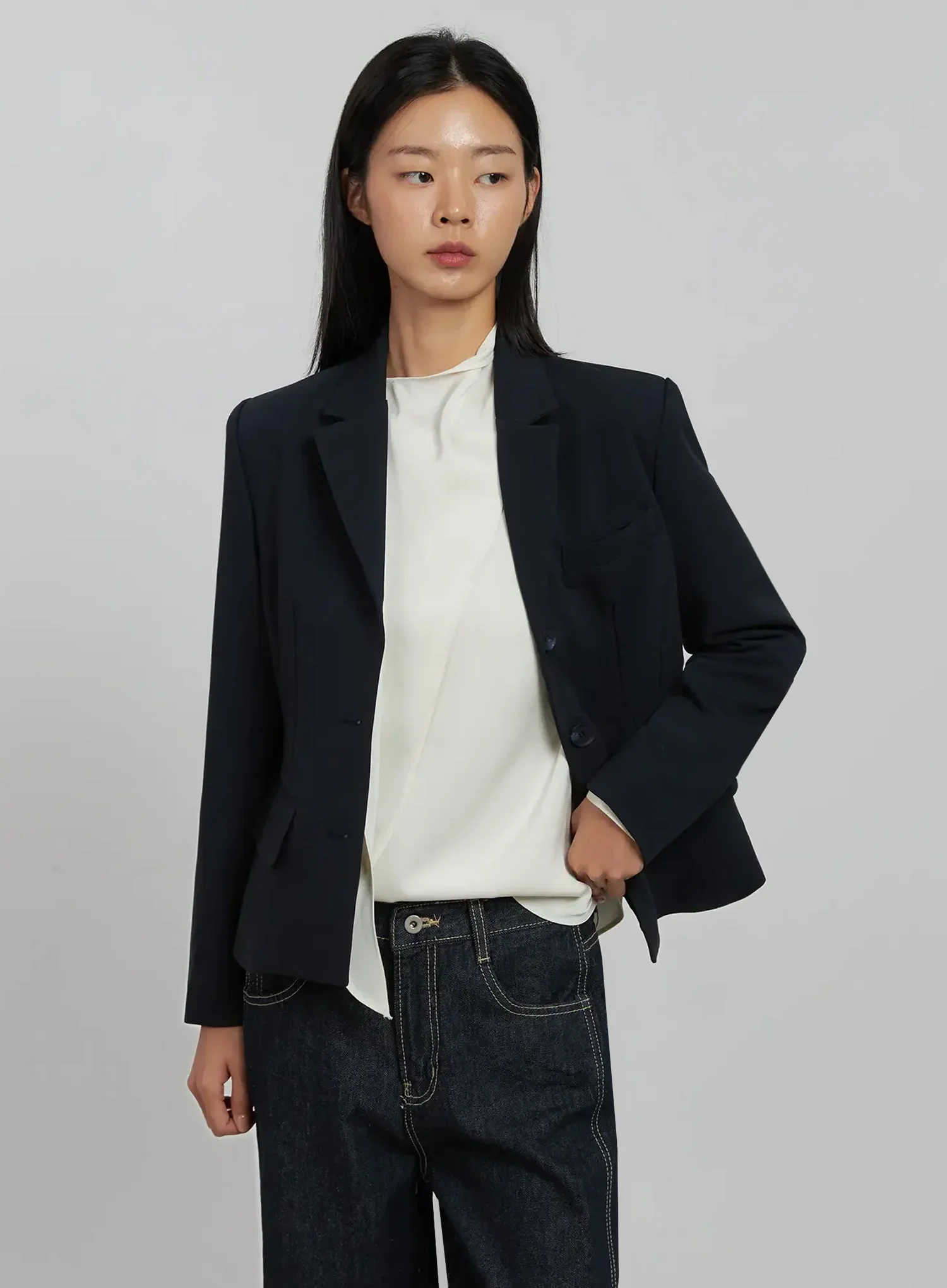 Tailored Single-Button Jacket IJ509 - Image 6