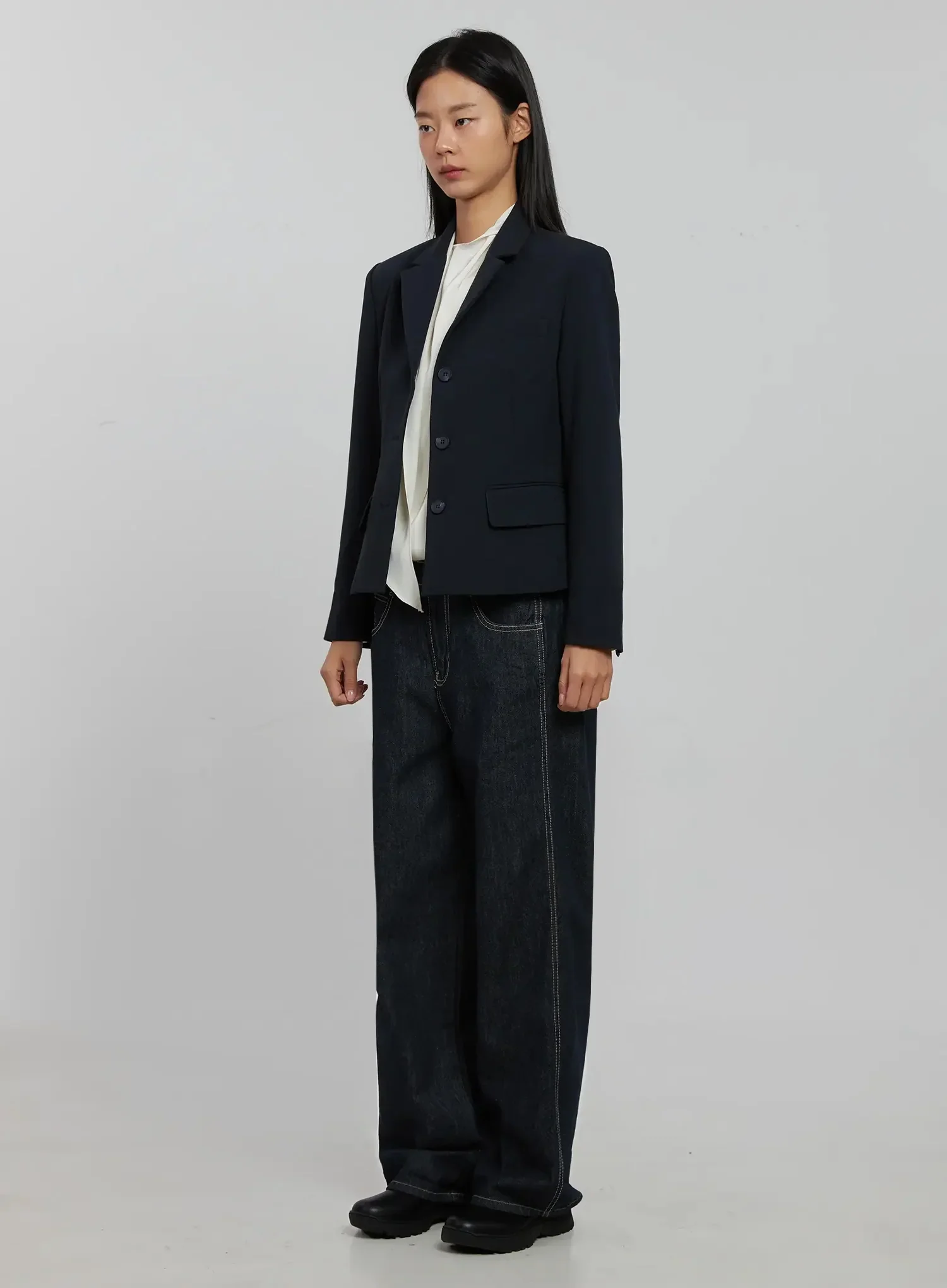 Tailored Single-Button Jacket IJ509 - Image 9