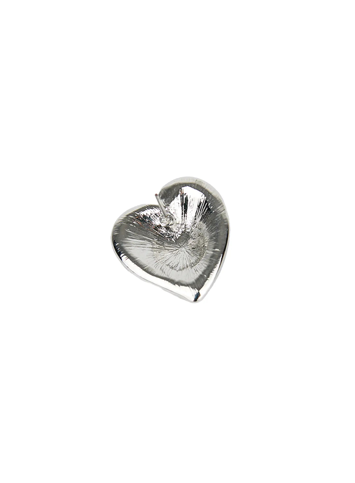 Textured Heart Earrings CG521 - Image 5