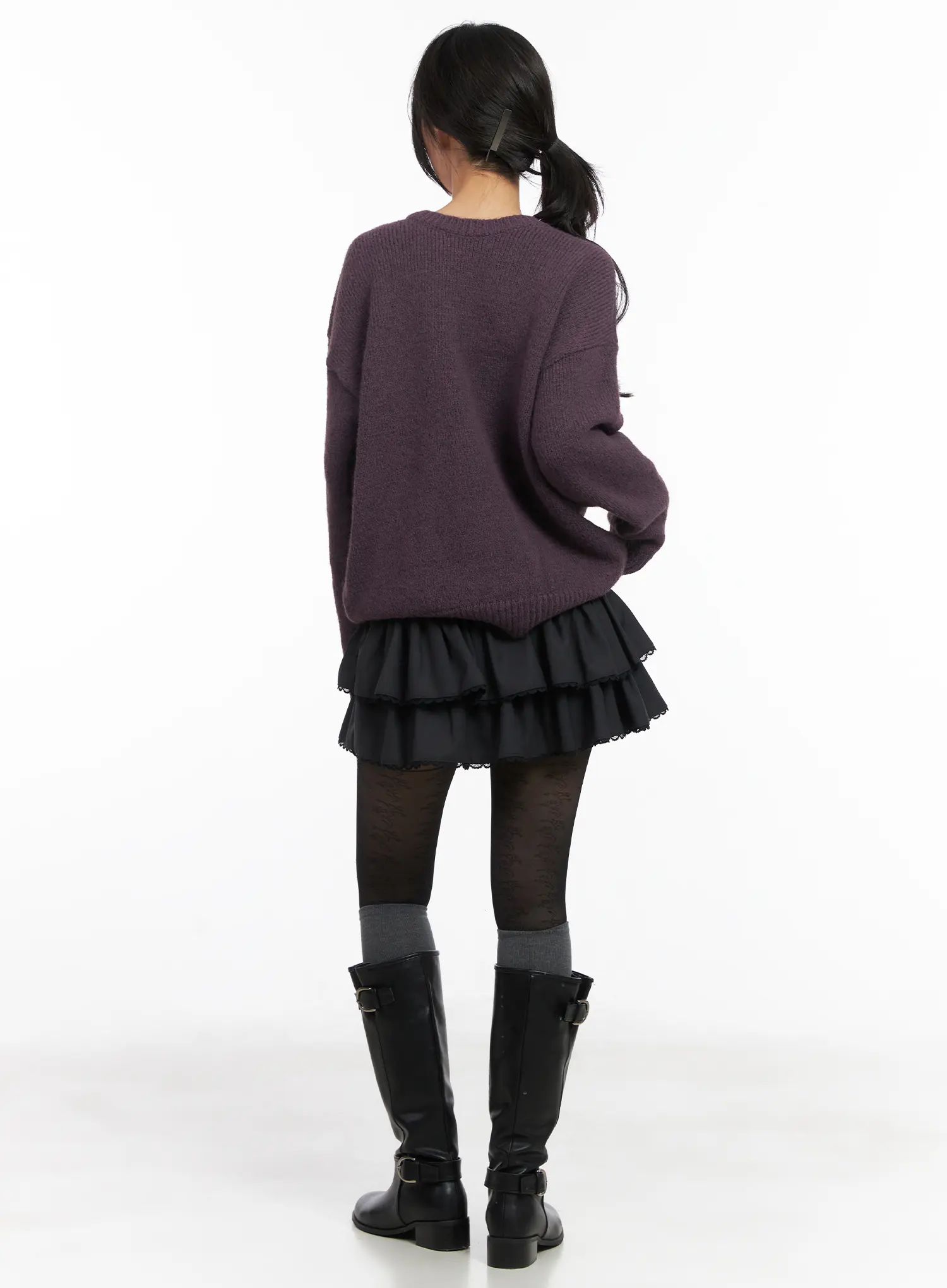 Tiered Lace Ruffle Mini Skirt CD505 - Image 7