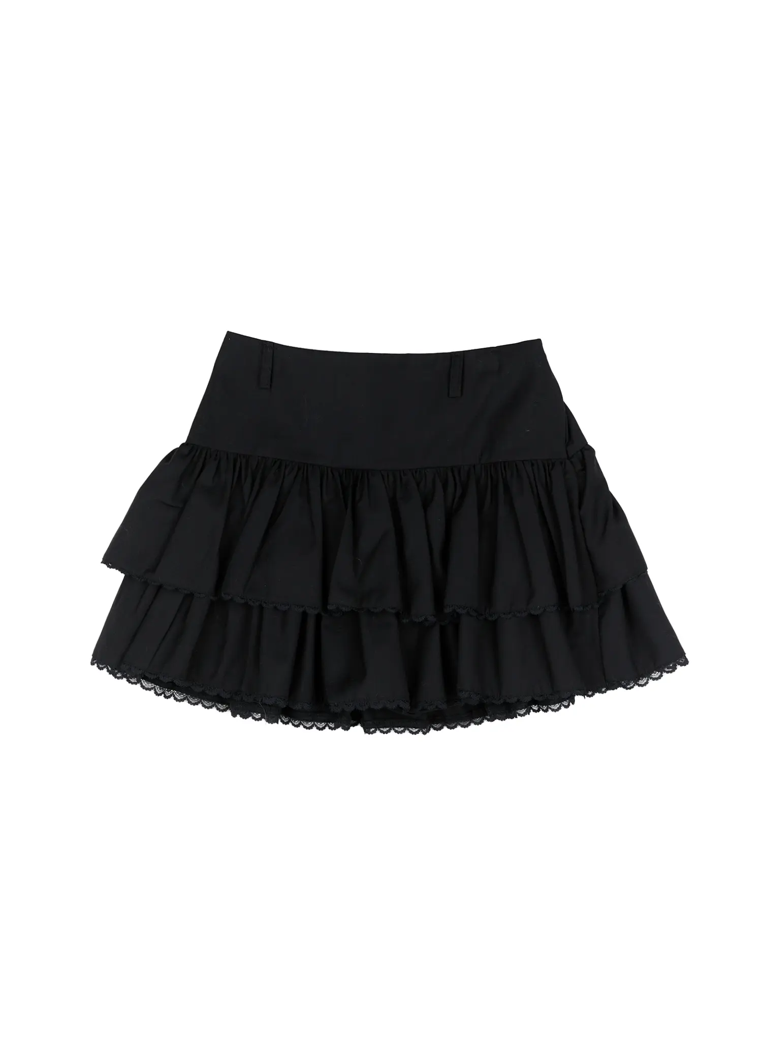 Tiered Lace Ruffle Mini Skirt CD505 - Image 9