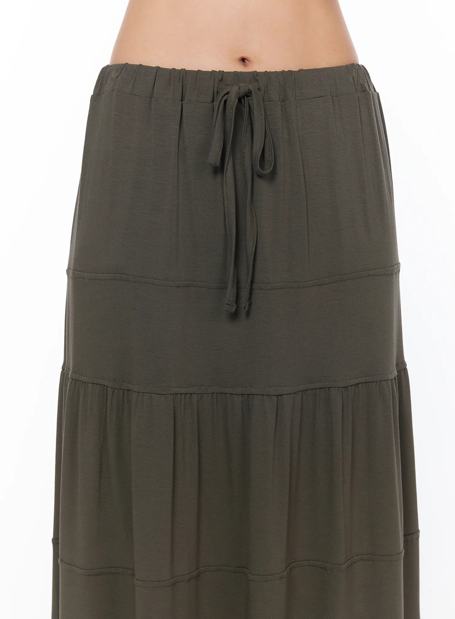 Tiered Maxi Skirt with Drawstring CA524 - Image 9