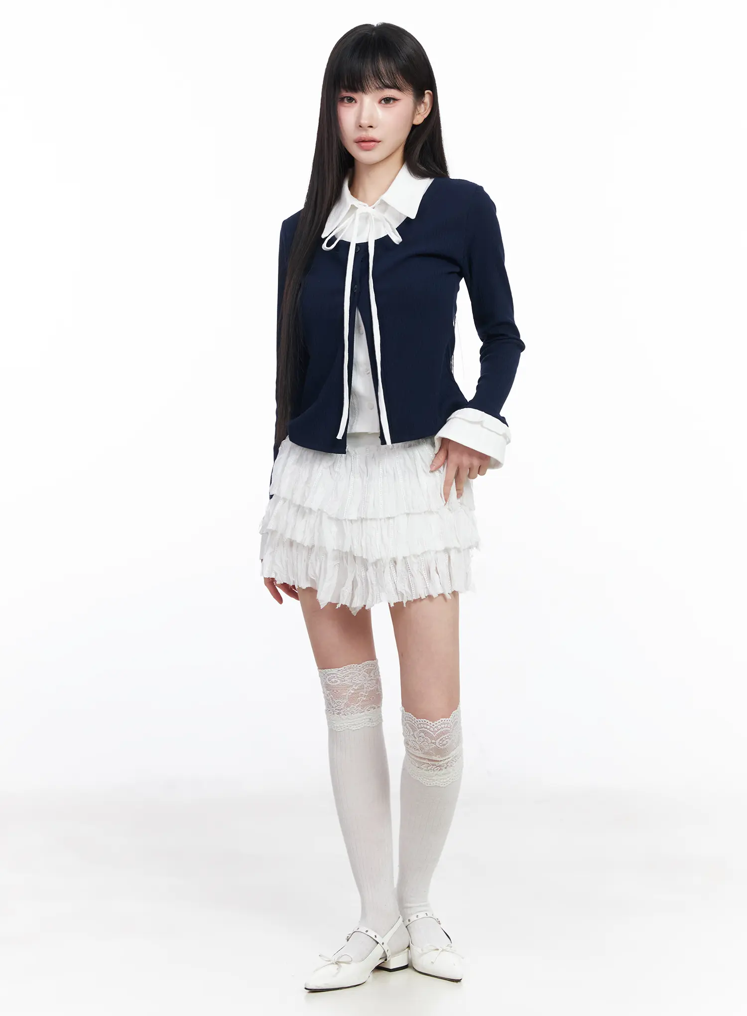 Tiered Ruffle Mini Skirt CF518 - Image 5