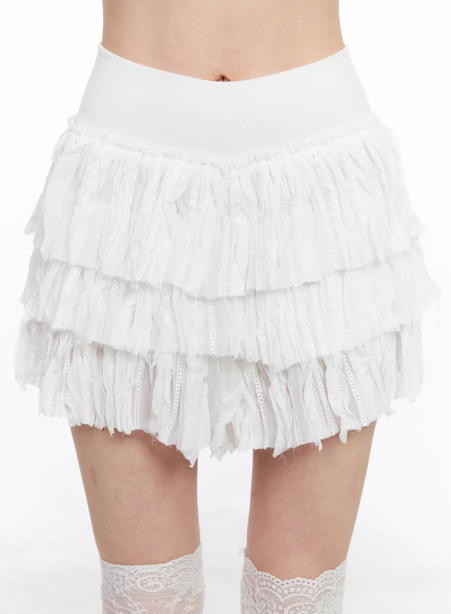 Tiered Ruffle Mini Skirt CF518 - Image 8