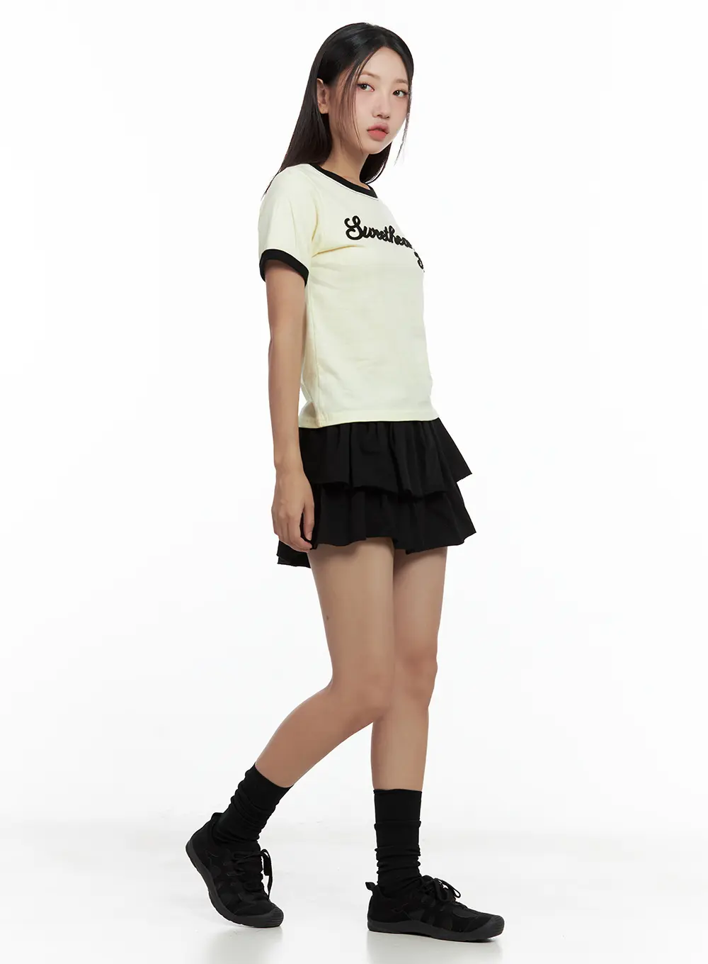 Tiered Ruffle Mini Skirt CL508 - Image 3