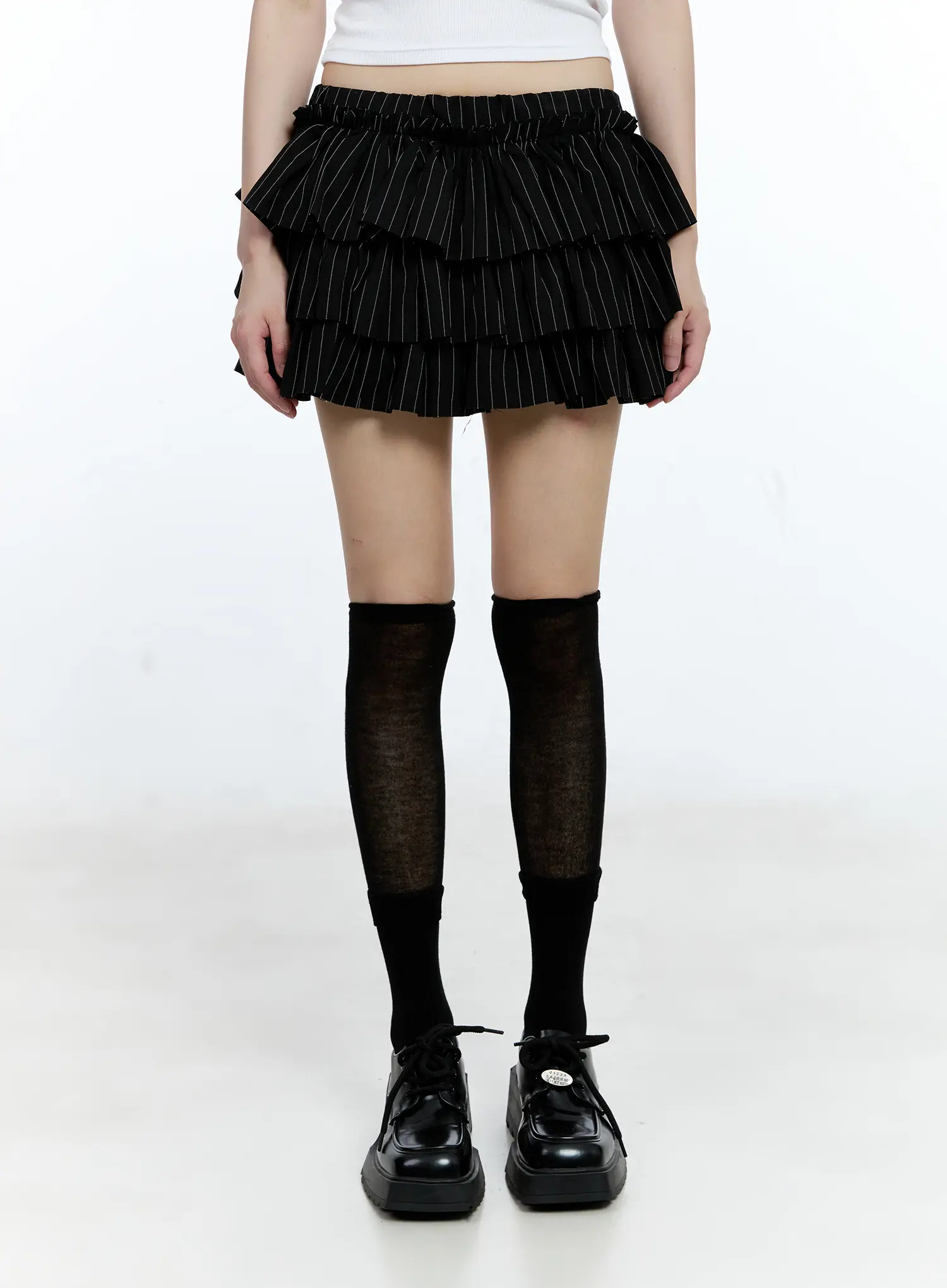 Tiered Stripe Mini Skirt CG507 - Image 11