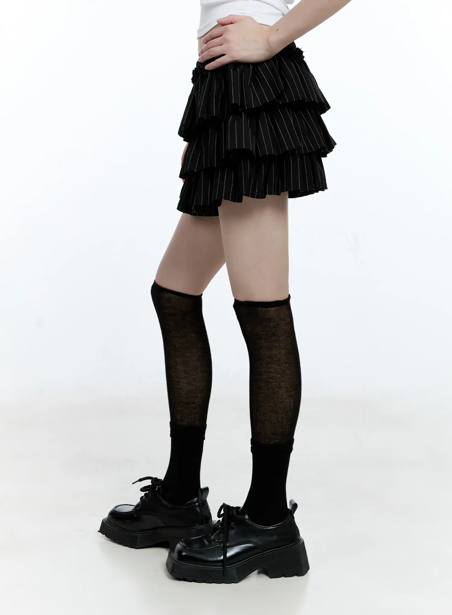 Tiered Stripe Mini Skirt CG507 - Image 4