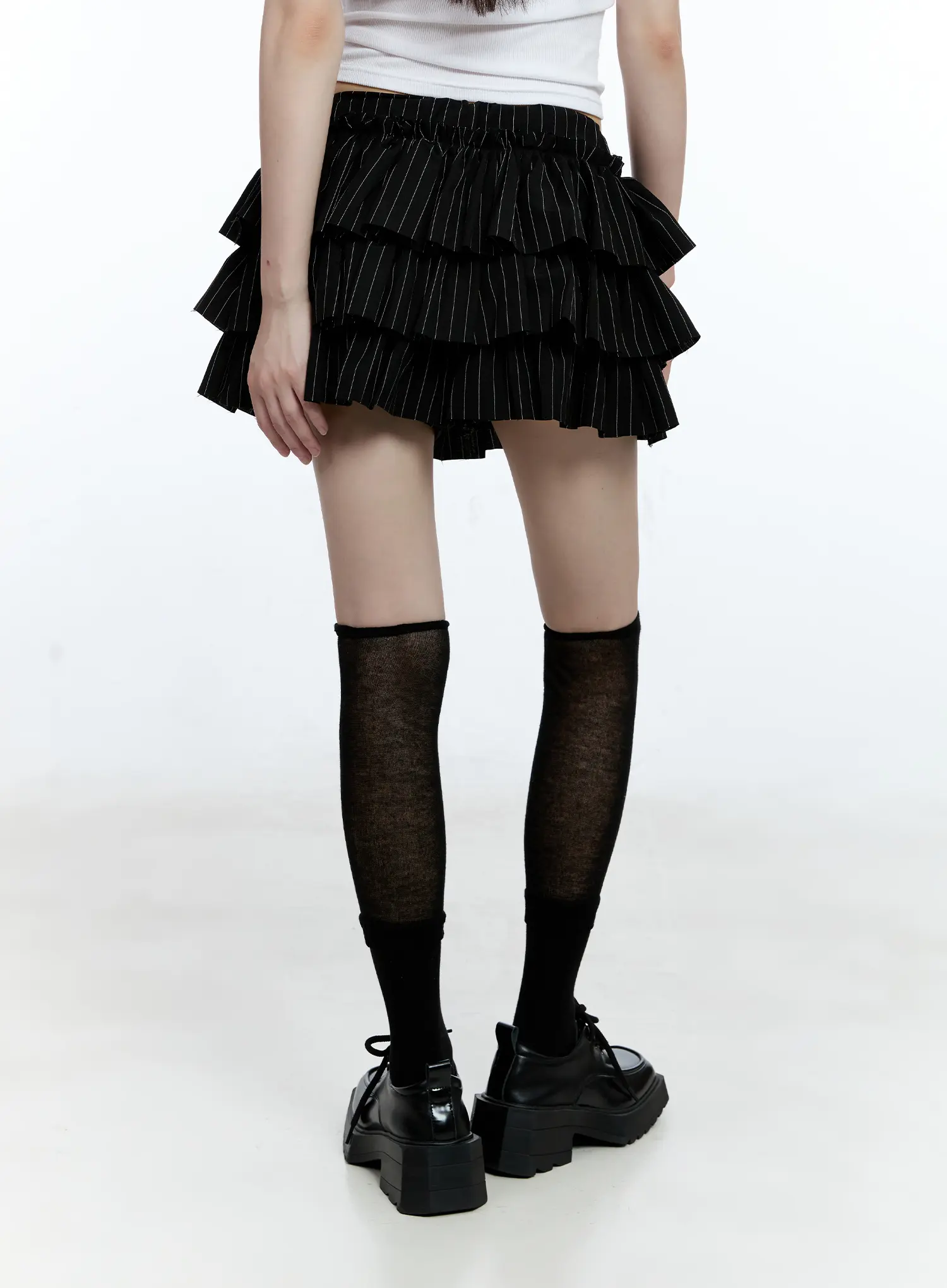 Tiered Stripe Mini Skirt CG507 - Image 5