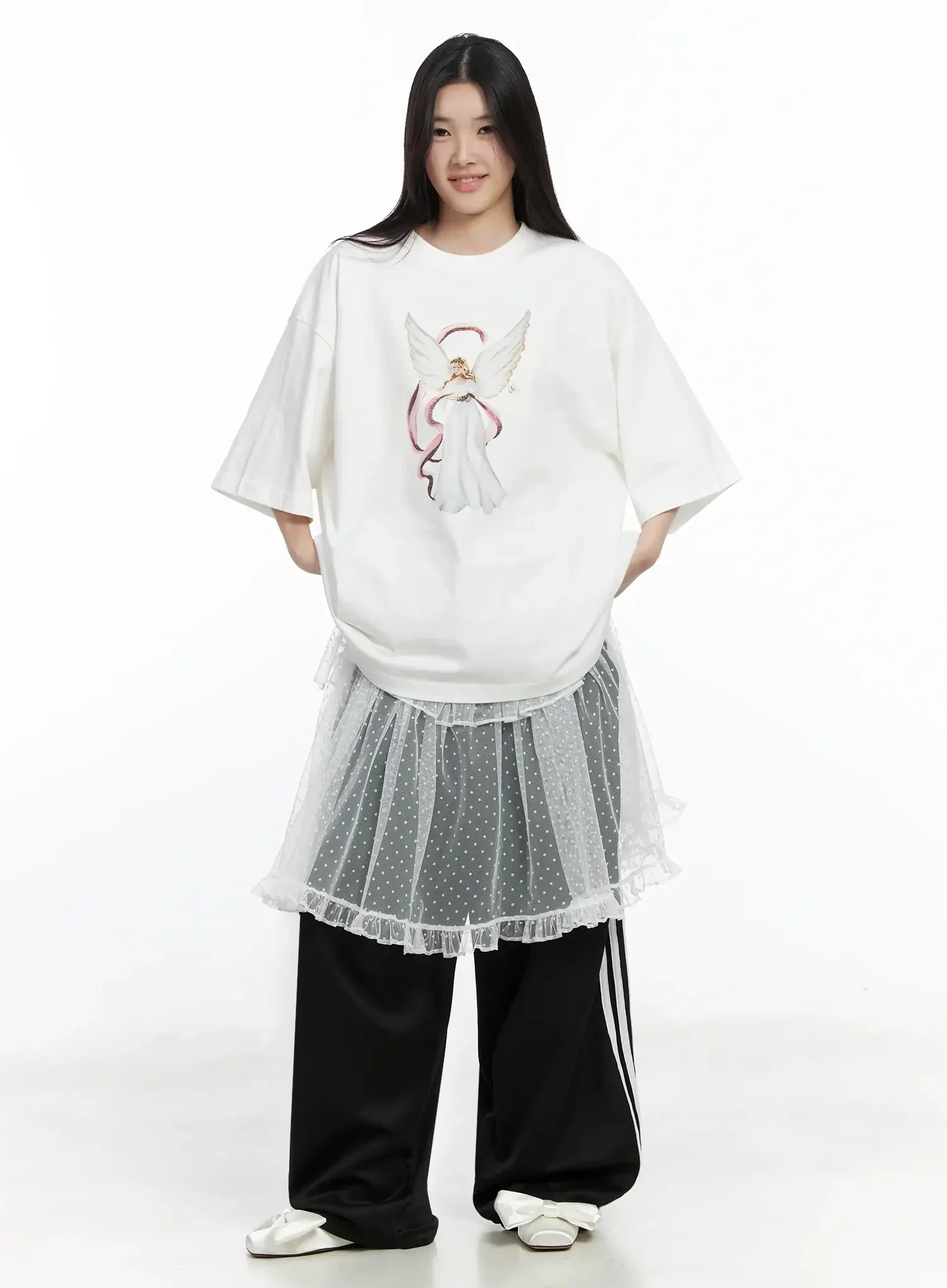 Tiered Tulle Polka Dot Skirt IM506 - Image 6