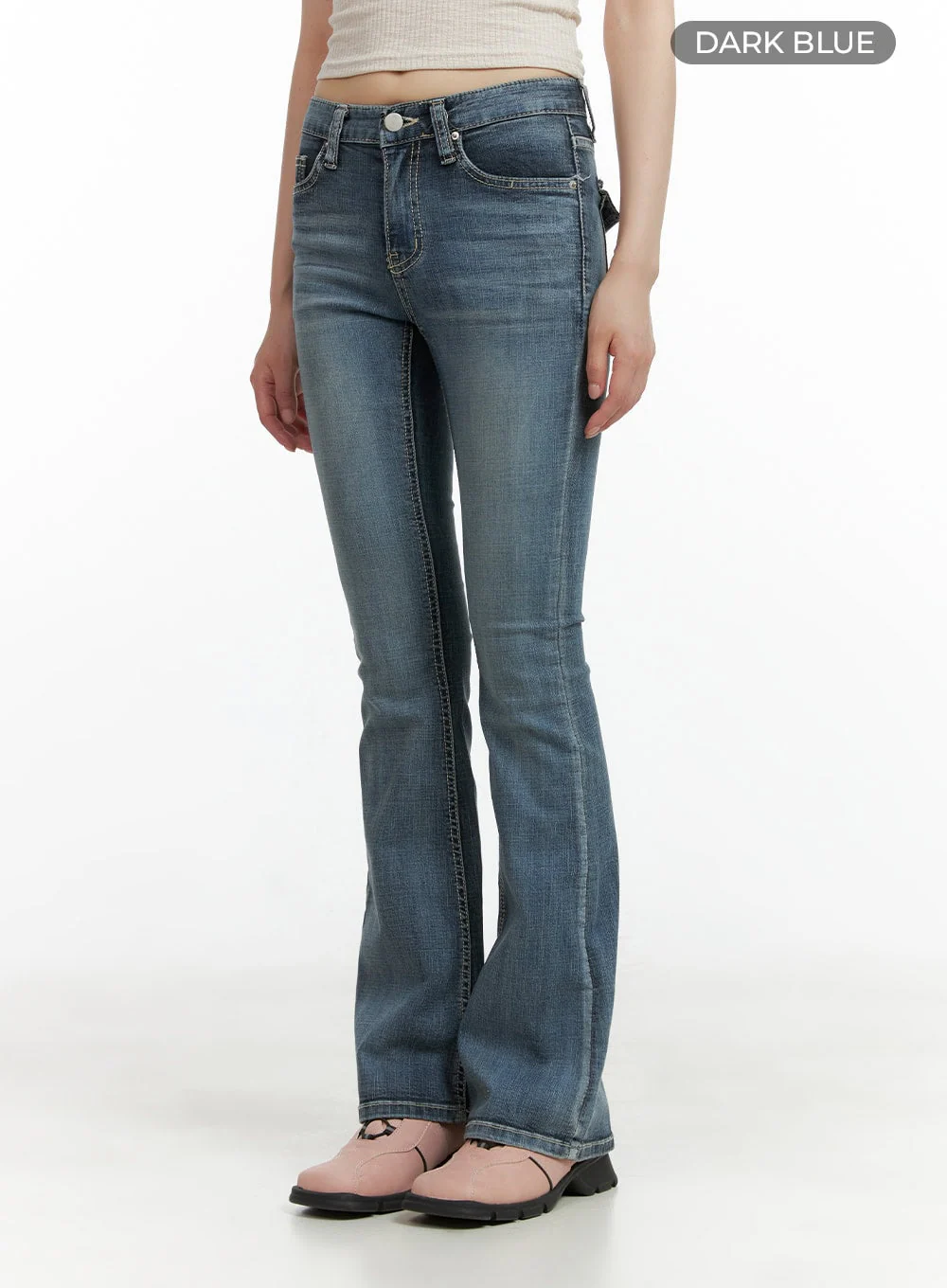 Tight Fit Low Waist Bootcut Jeans CL403 - Image 9