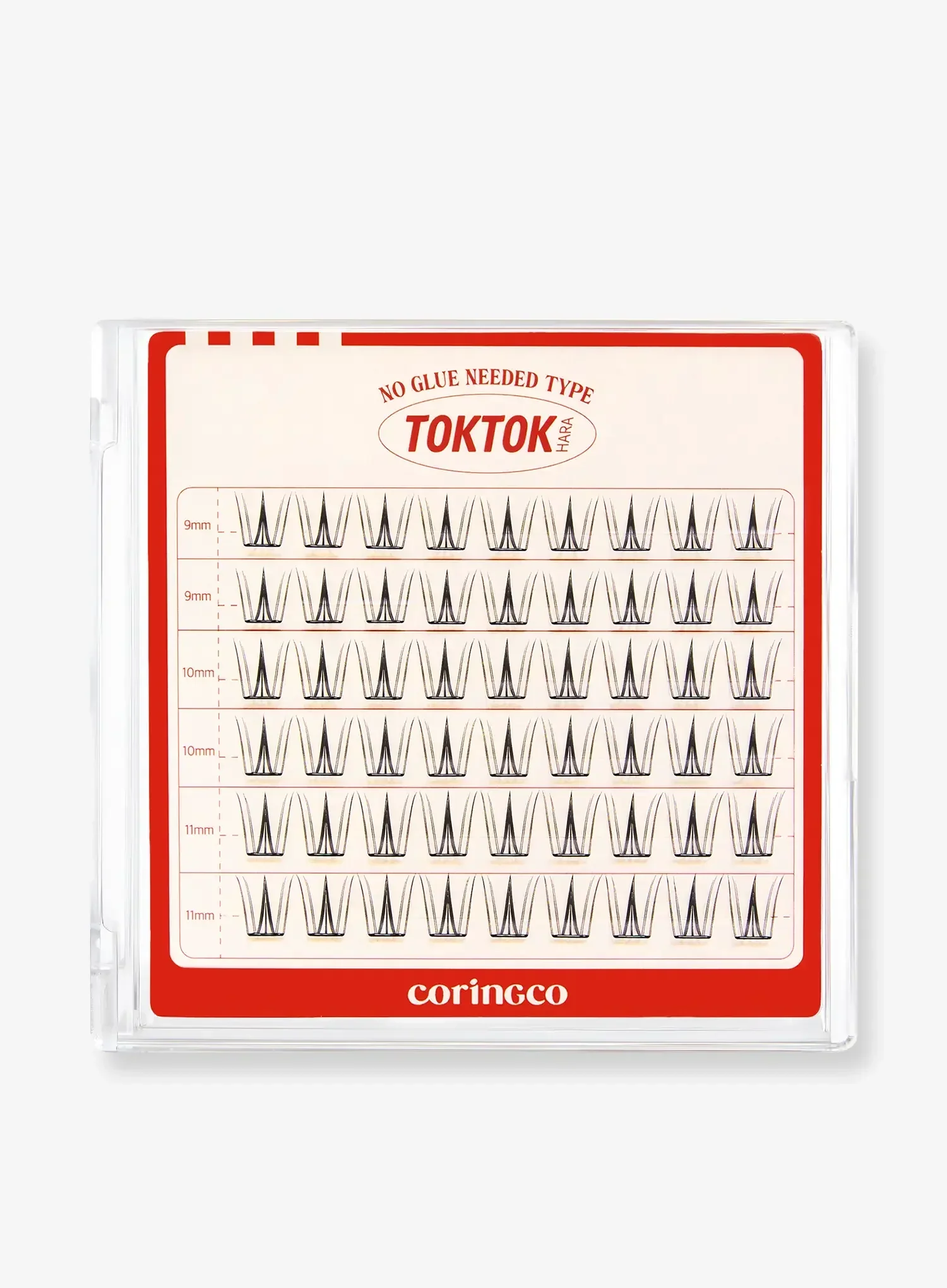 TOKTOKHARA No Glue Eyelash - Light (36pcs-90pcs) - Image 2