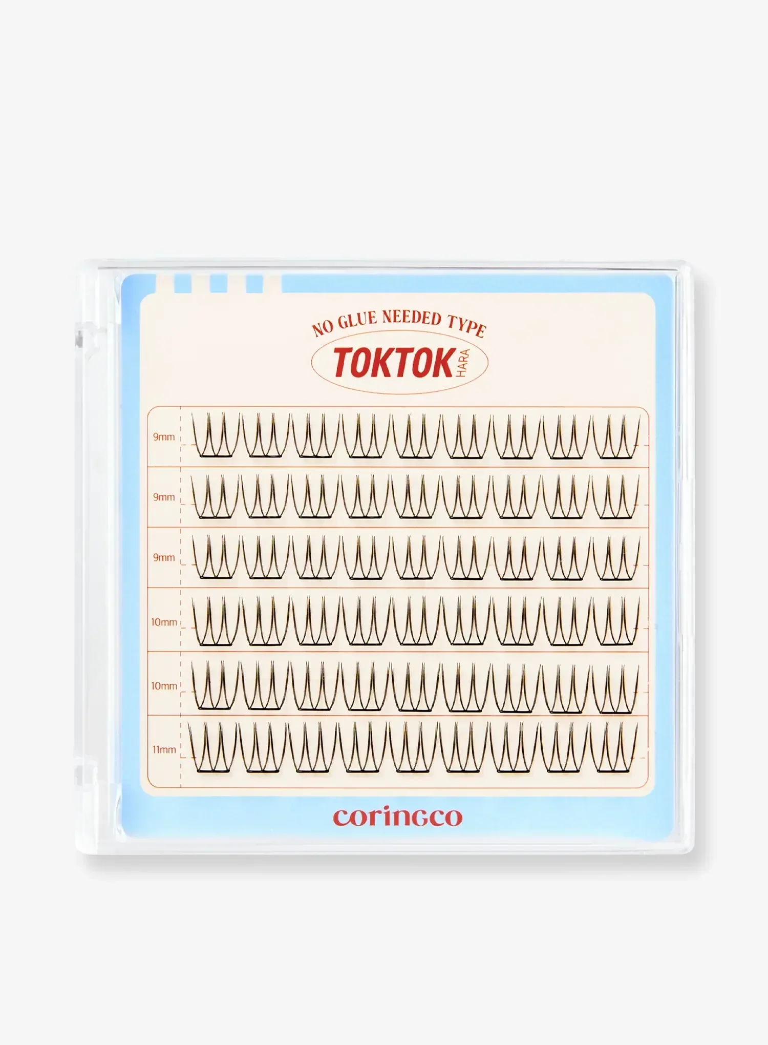 TOKTOKHARA No Glue Eyelash - Light (36pcs-90pcs) - Image 4