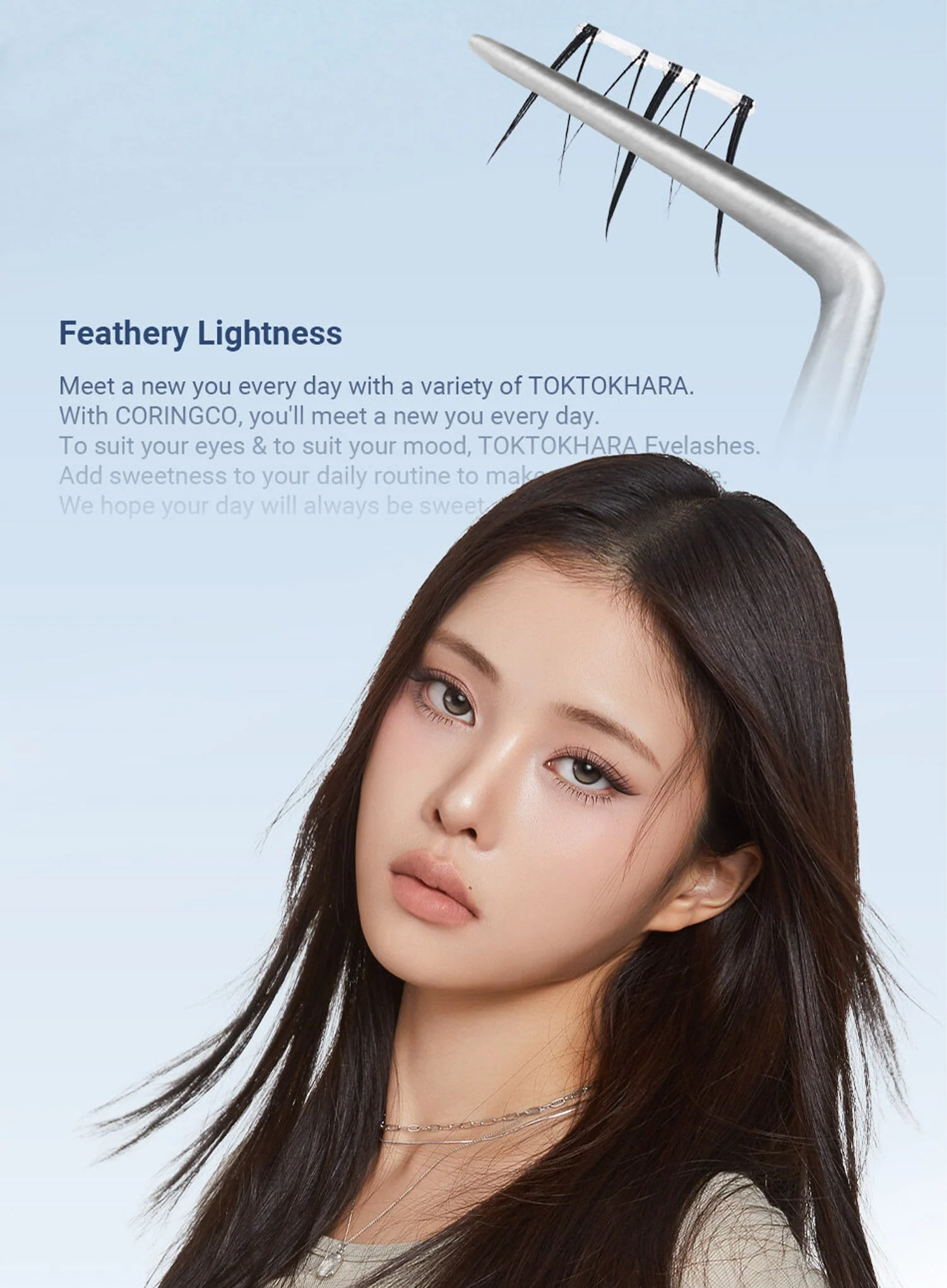 TOKTOKHARA No Glue Eyelash - Under Pop (60pcs) - Image 3