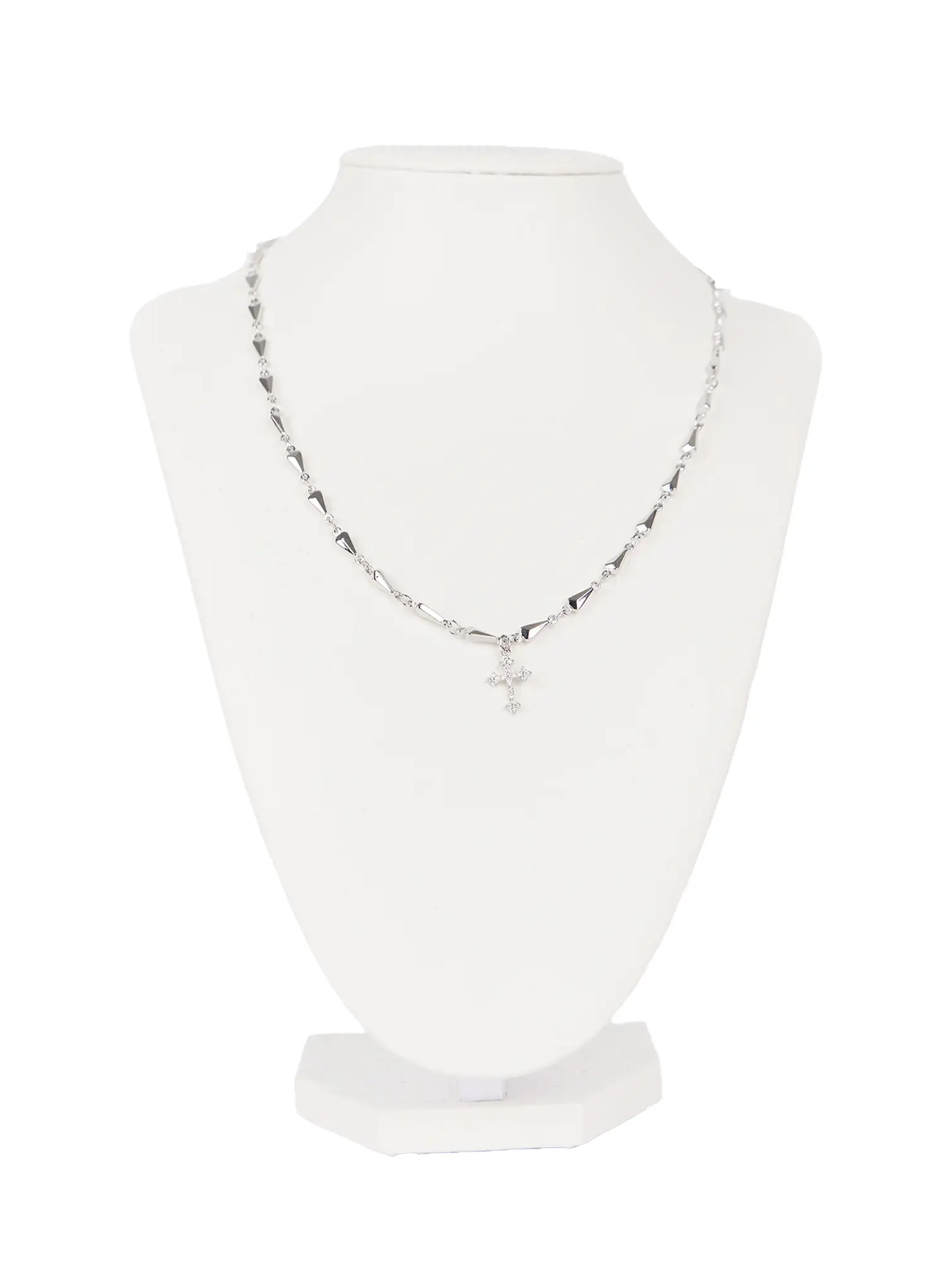 Triangle Chain Cross Pendant Necklace CG511 - Image 18