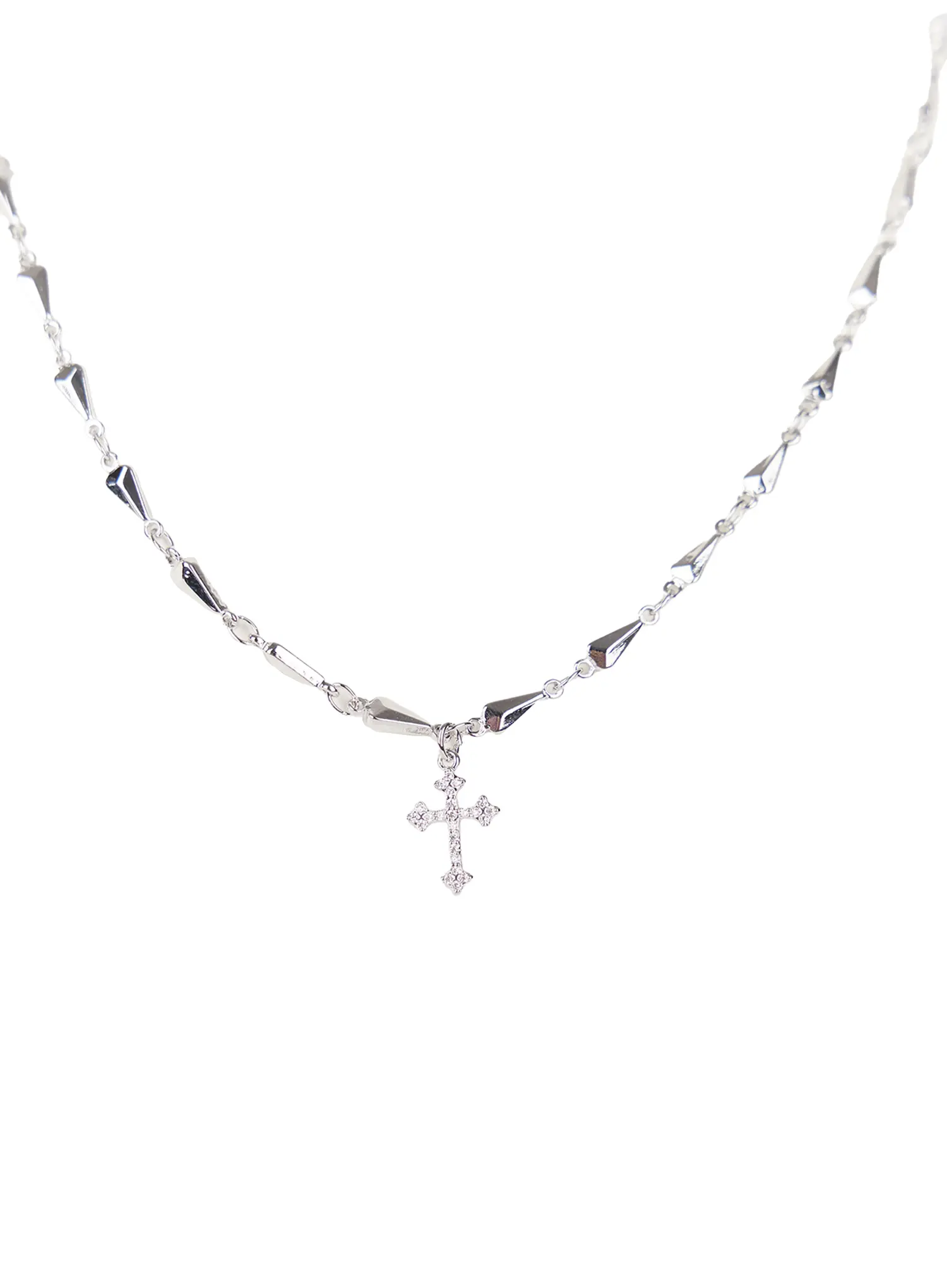 Triangle Chain Cross Pendant Necklace CG511 - Image 8