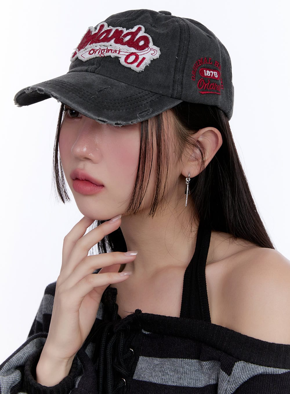 Triangular Bark Earrings CJ509 - Image 6