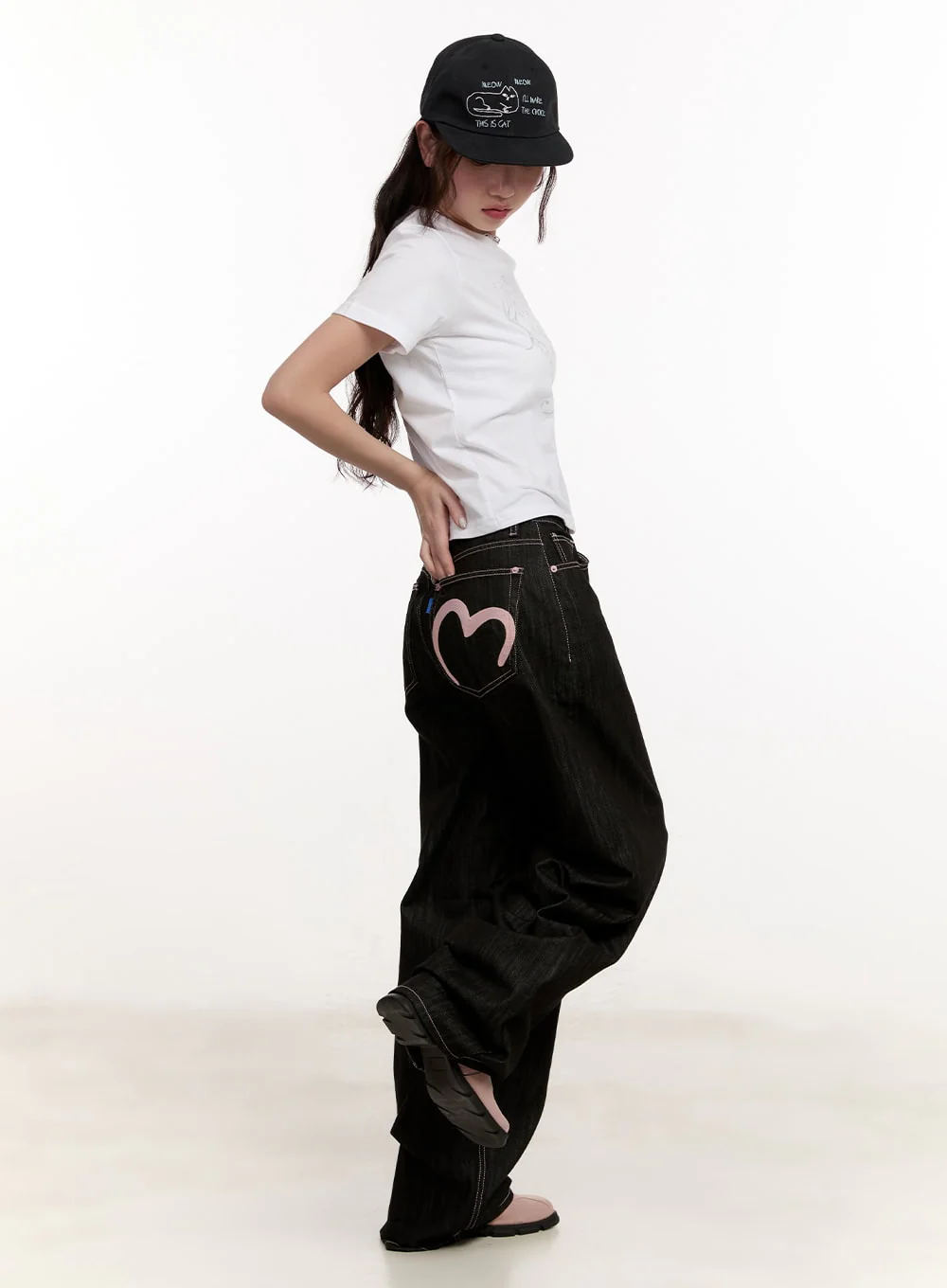 Trinity Stitched Baggy Jeans CM510 - Image 2