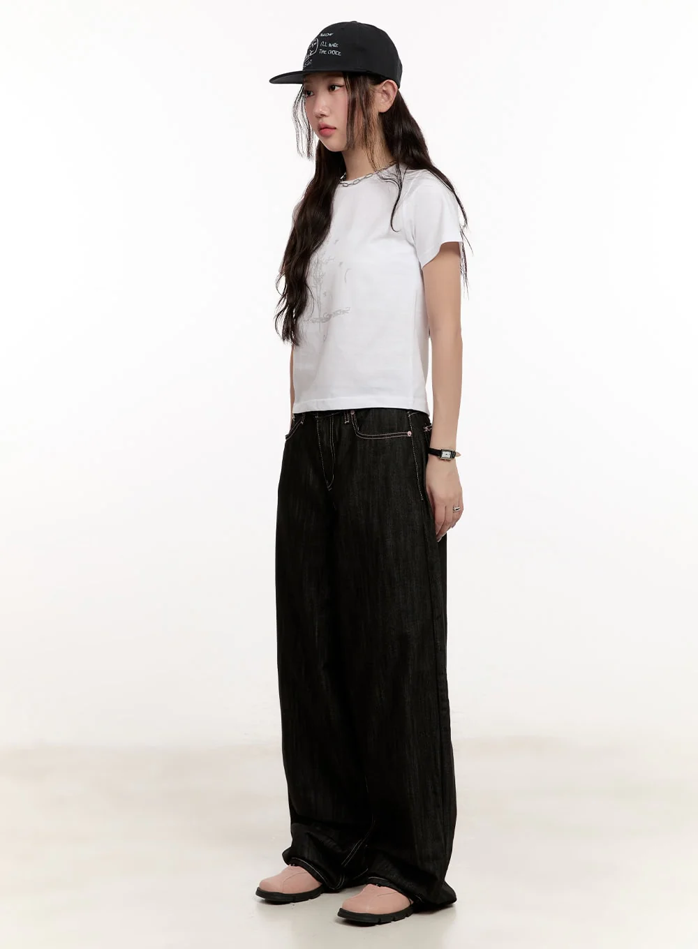 Trinity Stitched Baggy Jeans CM510 - Image 5