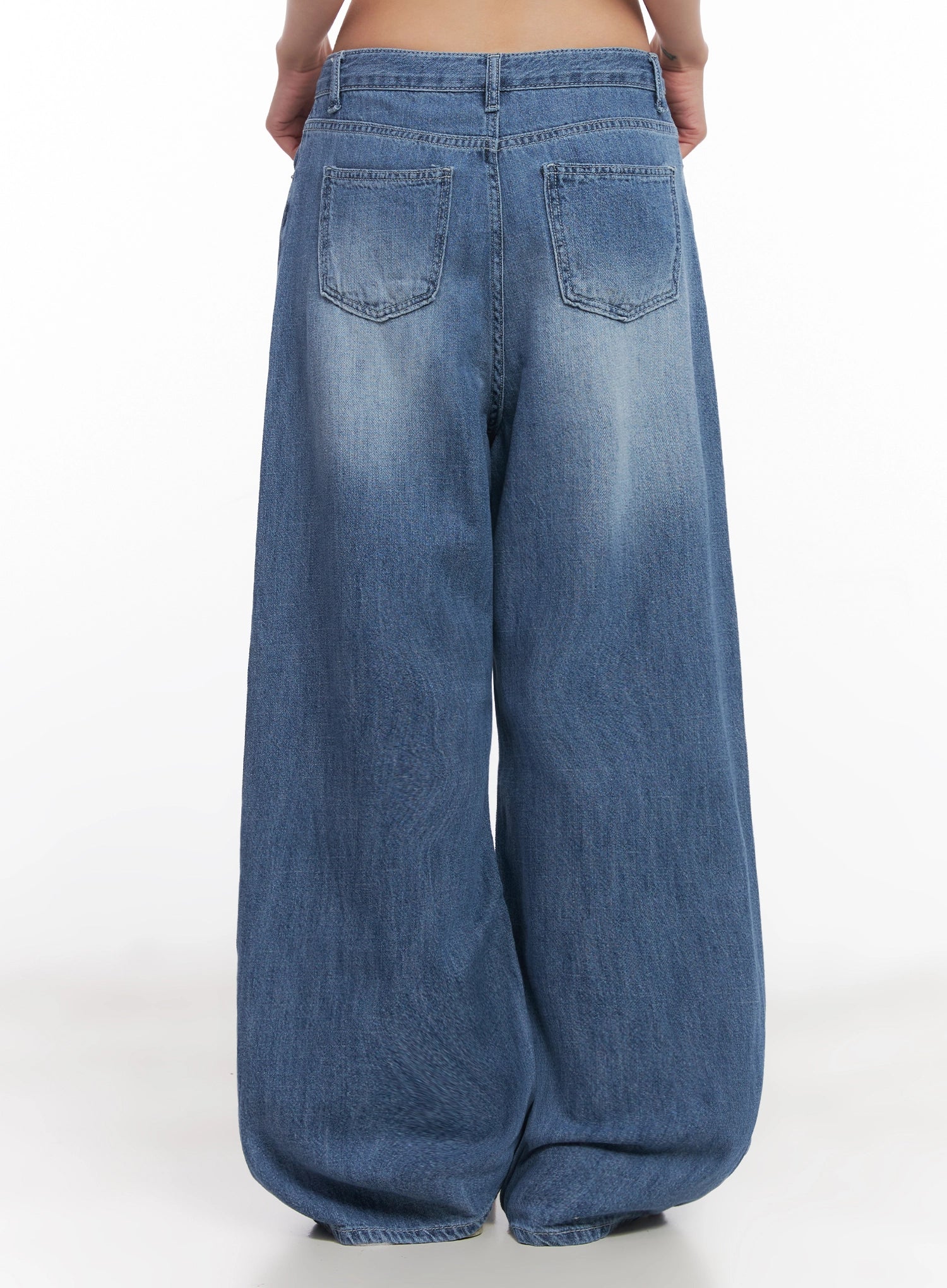 Tsuki Baggy Drawstring Denim Jeans IC503 - Image 13