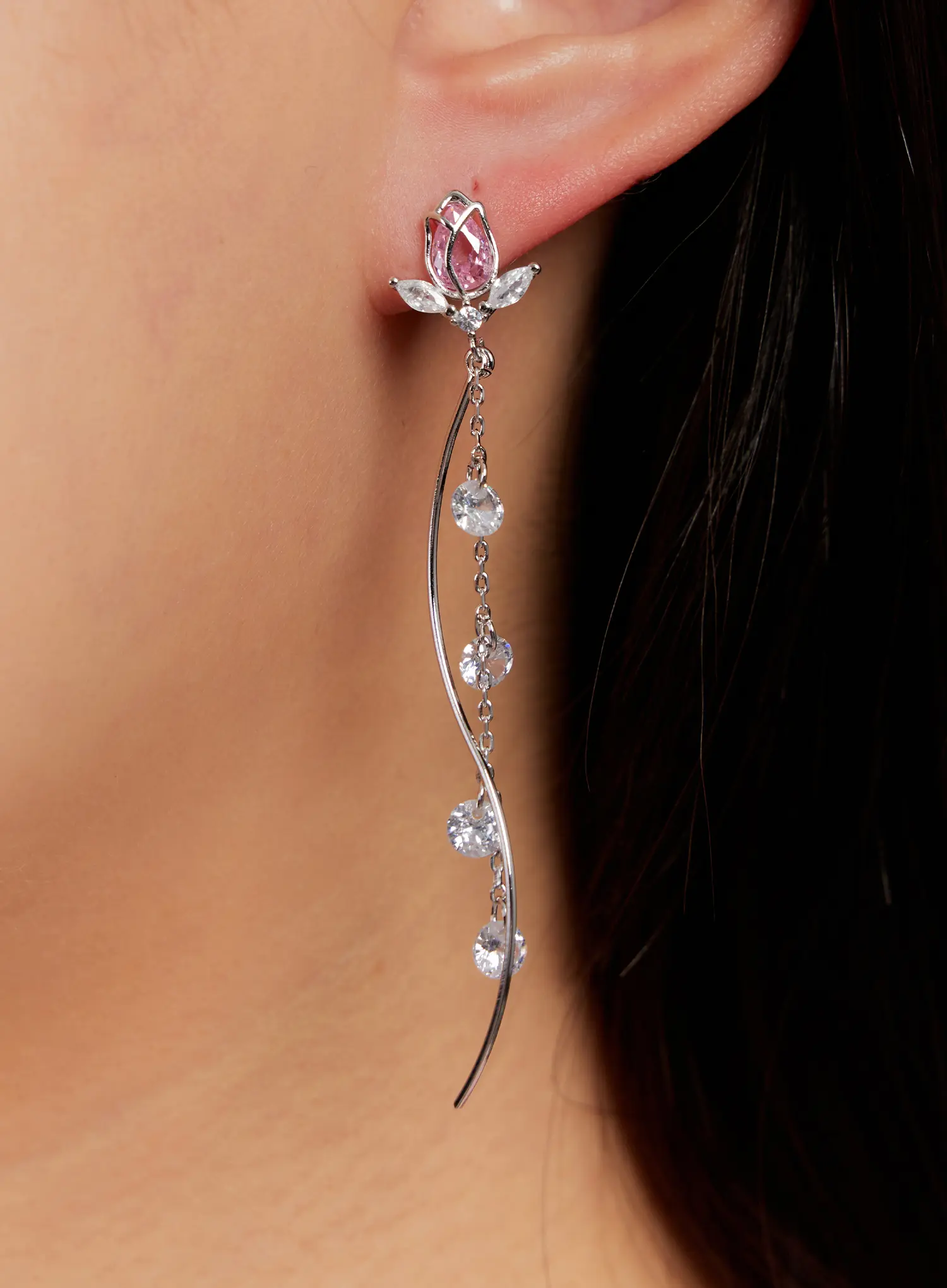 Tulip Drop Earrings IO527 - Image 5