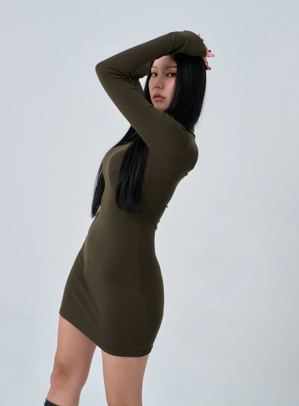 Turtleneck Mini Dress IN24 - Image 4