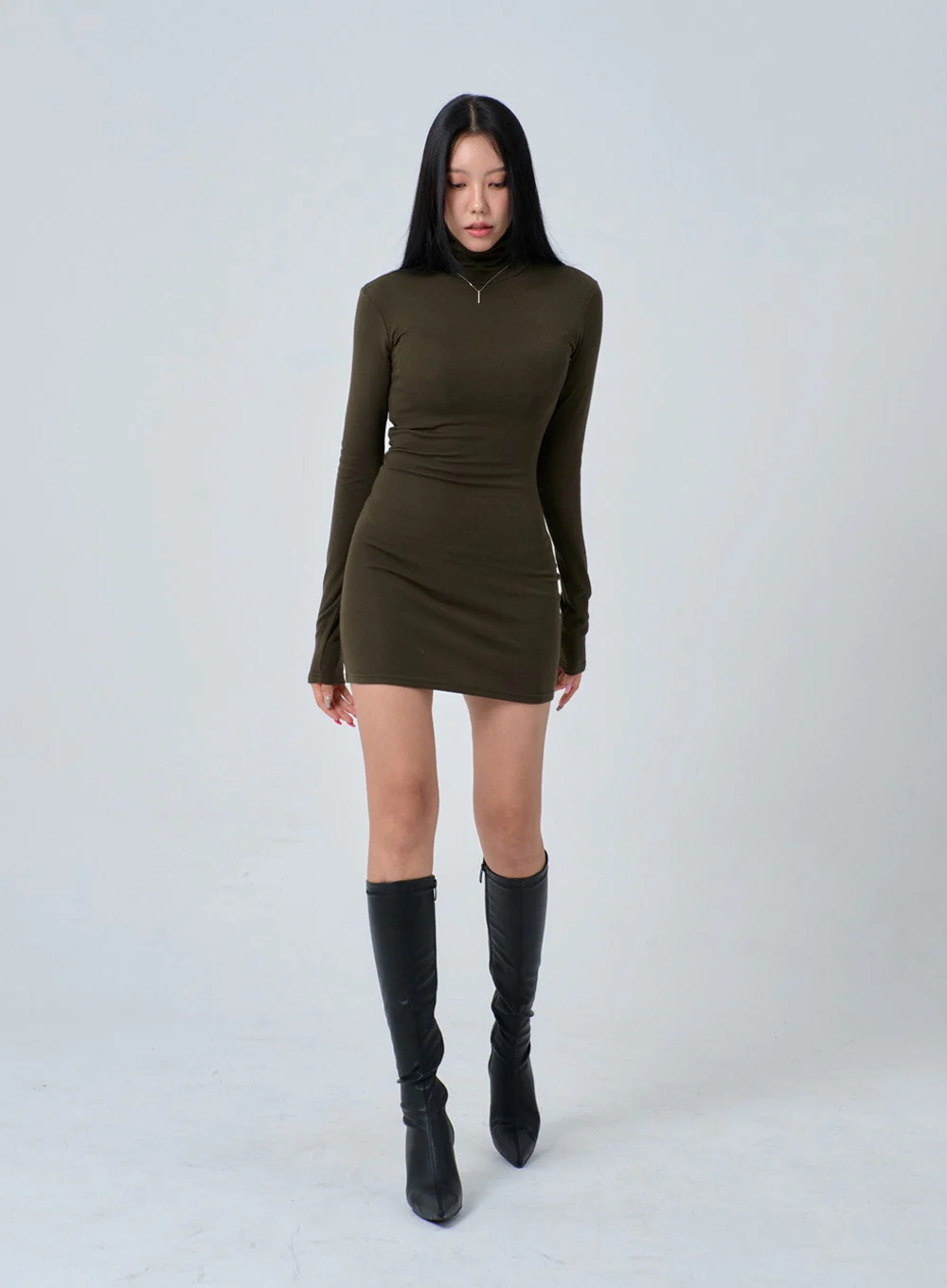 Turtleneck Mini Dress IN24 - Image 5