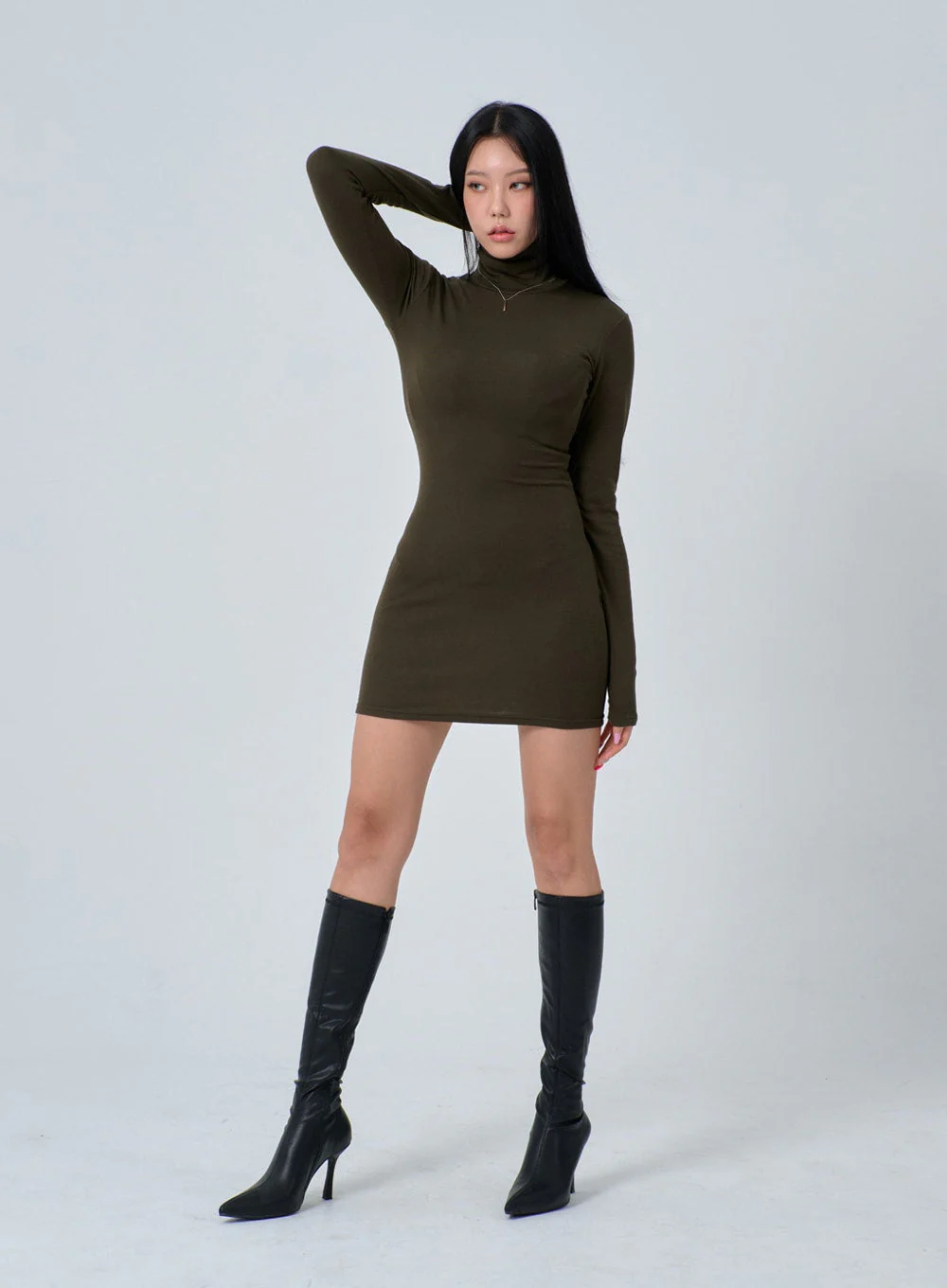 Turtleneck Mini Dress IN24 - Image 9