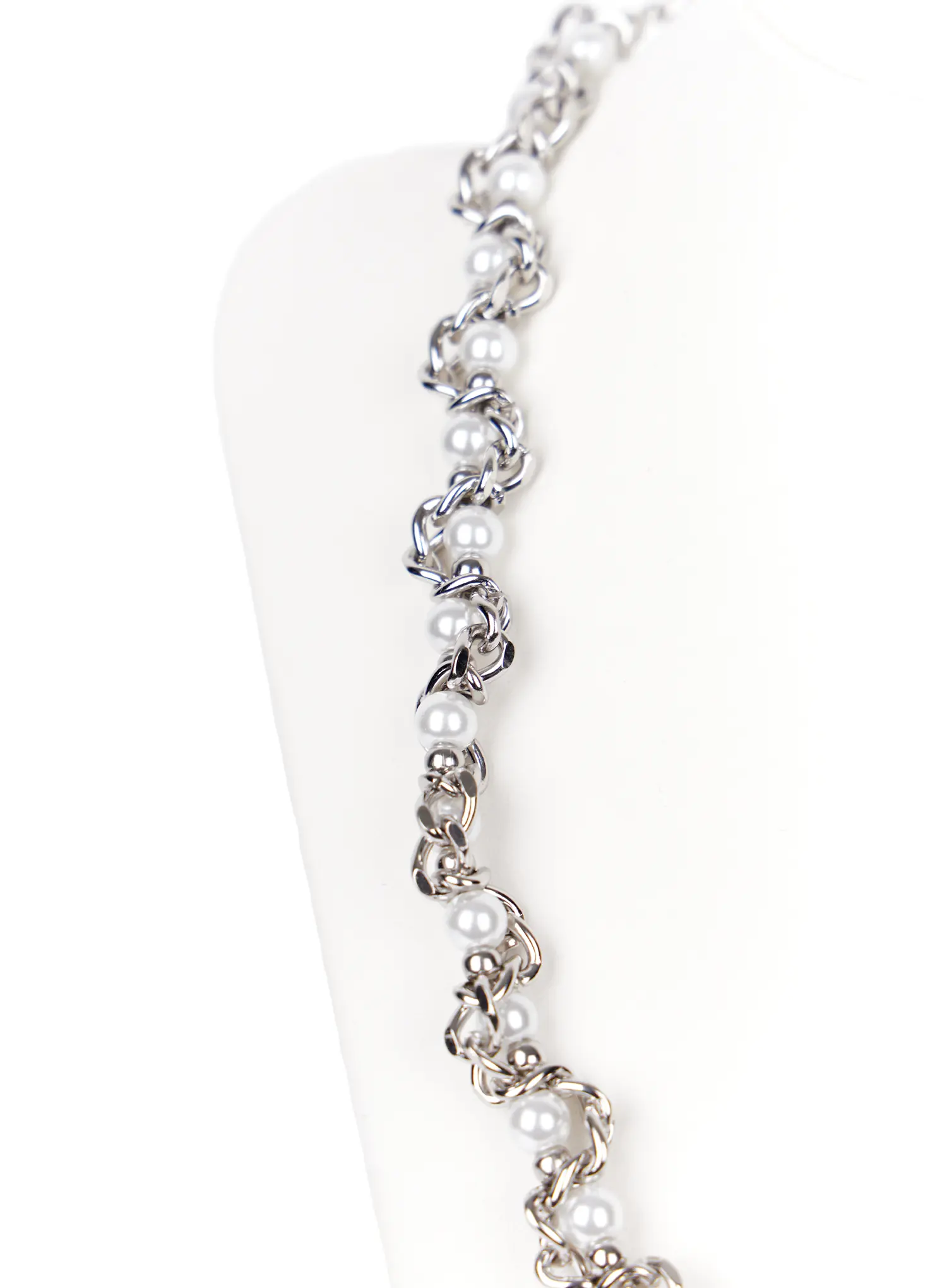 Twisted Faux Pearl Necklace CA515 - Image 4