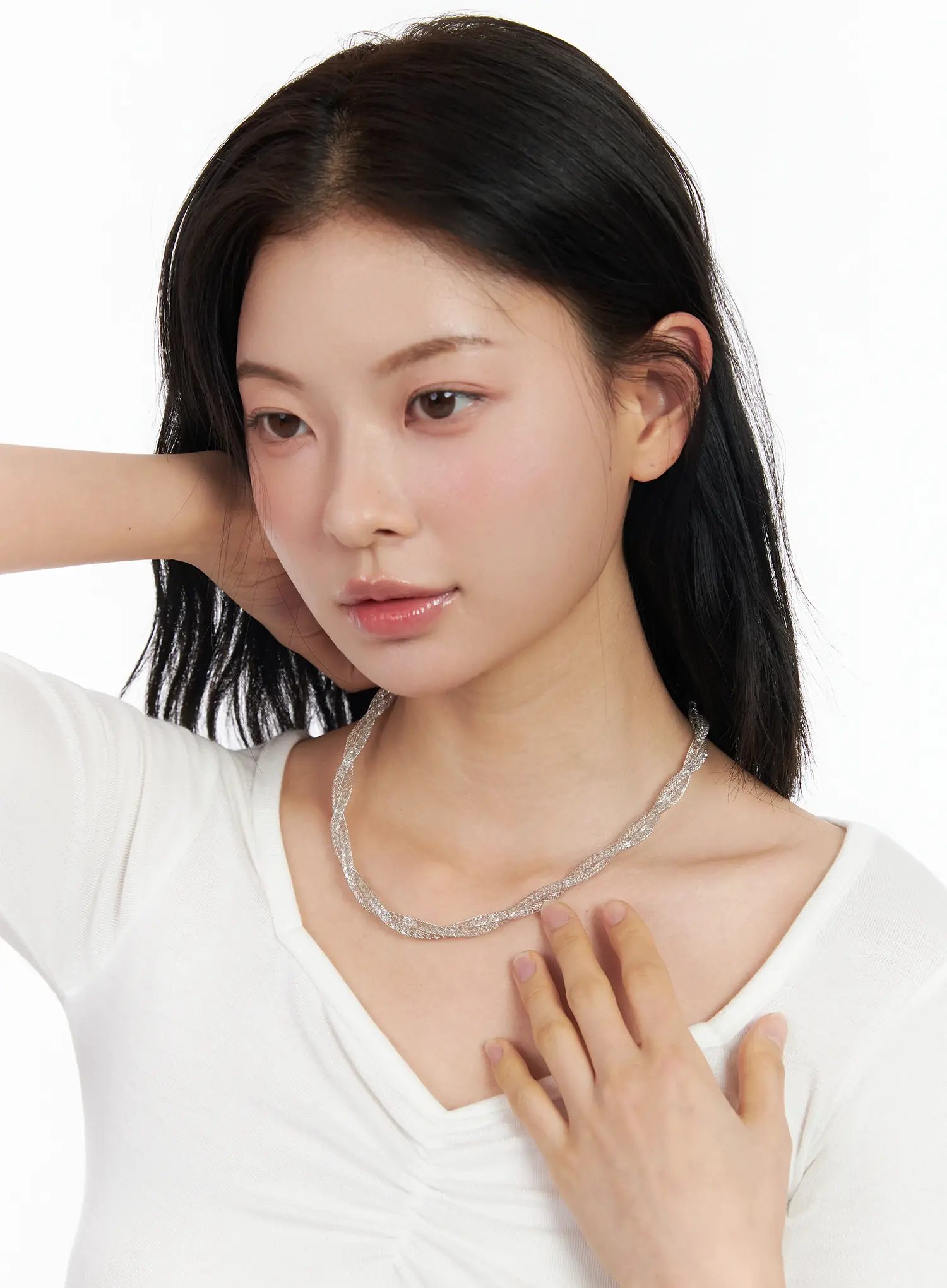 Twisted Sparkle Necklace CM519 - Image 7