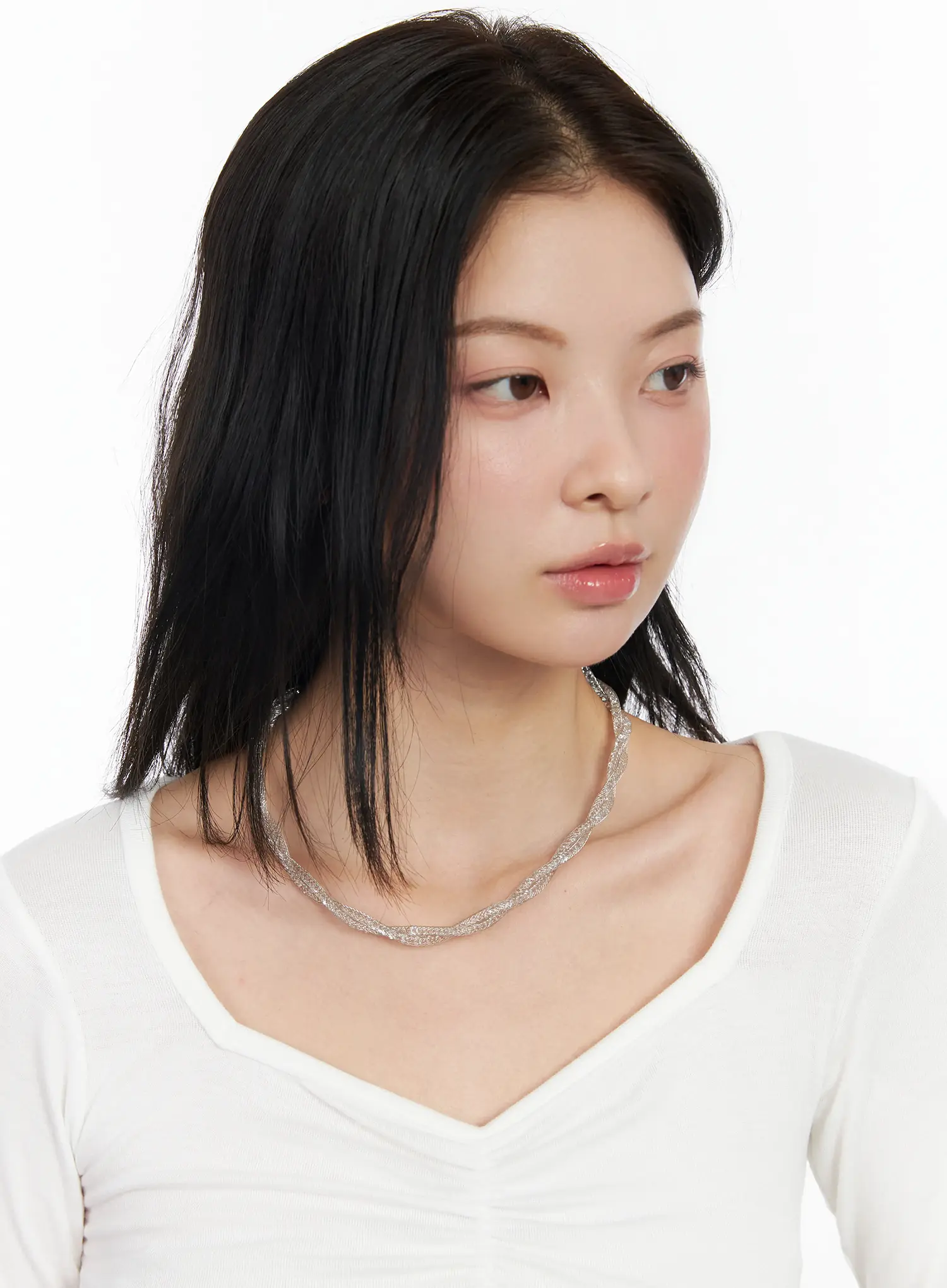 Twisted Sparkle Necklace CM519 - Image 8