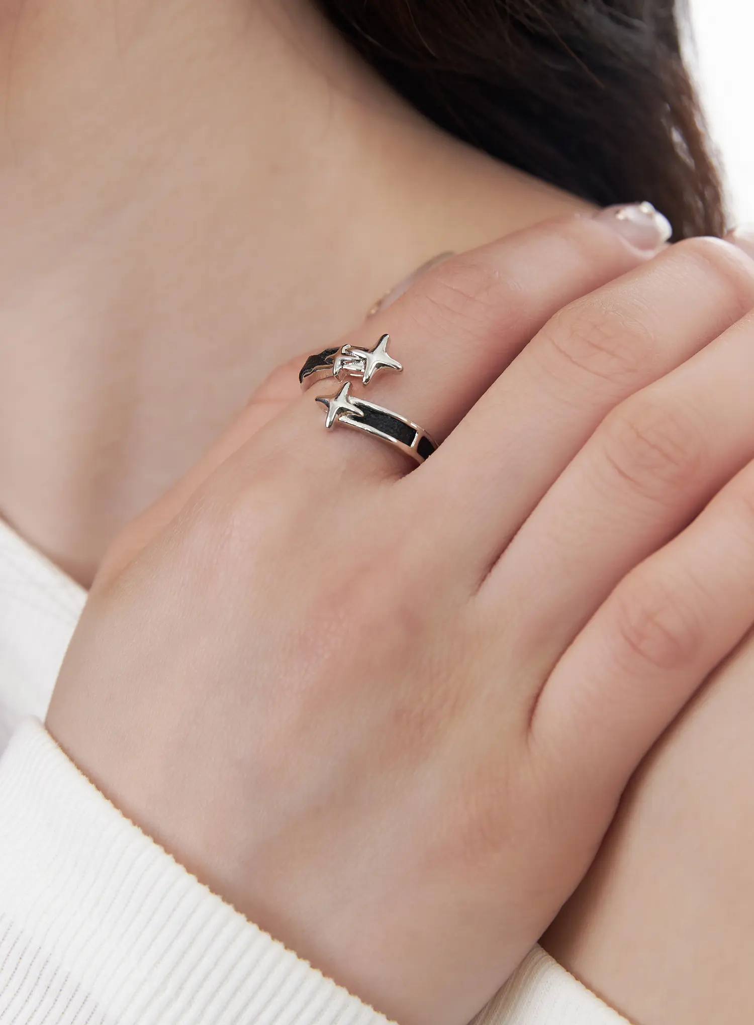 Twisted Star Ring CF525