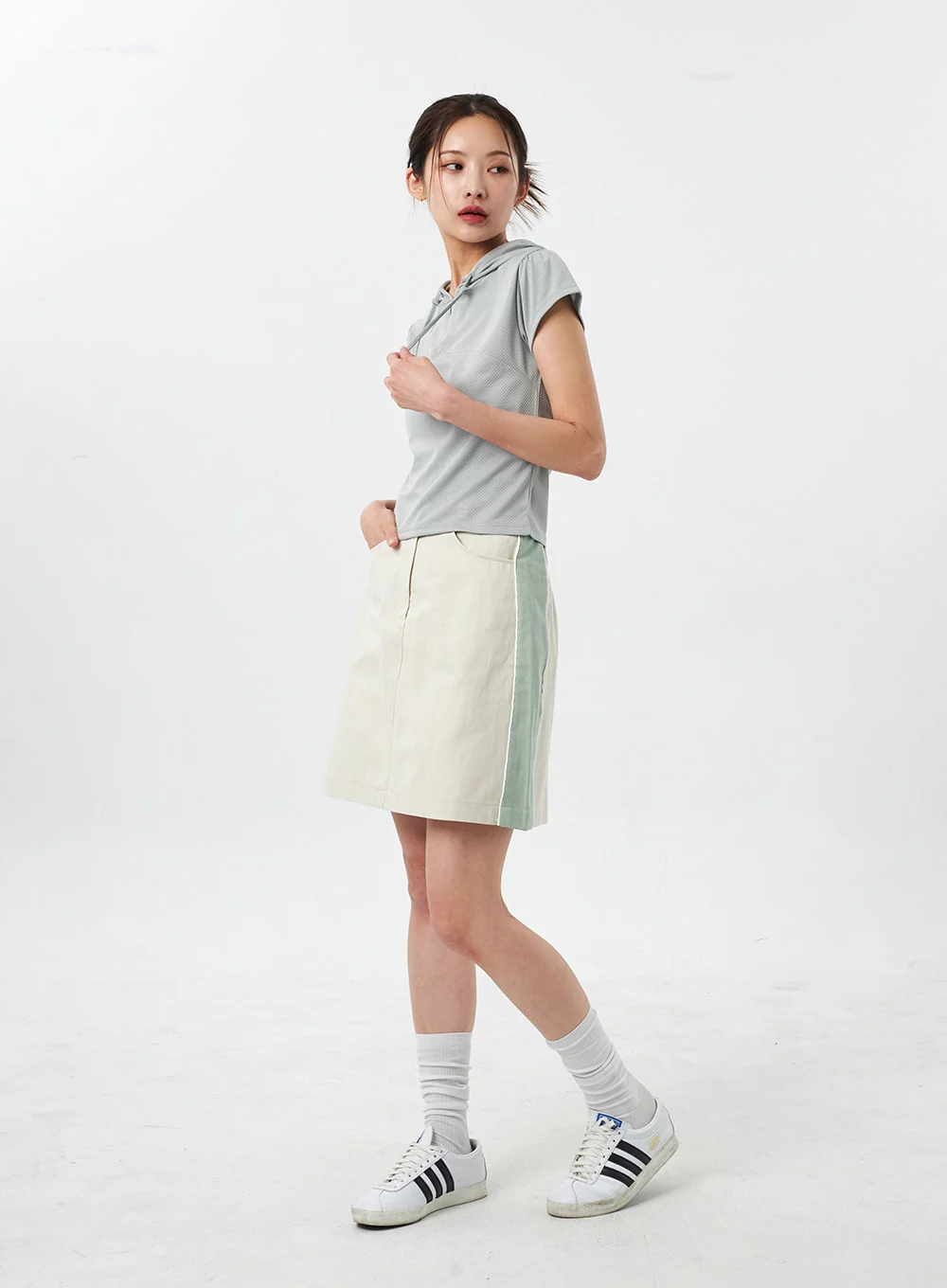 Two Color Mini Skirt CY303 - Image 10