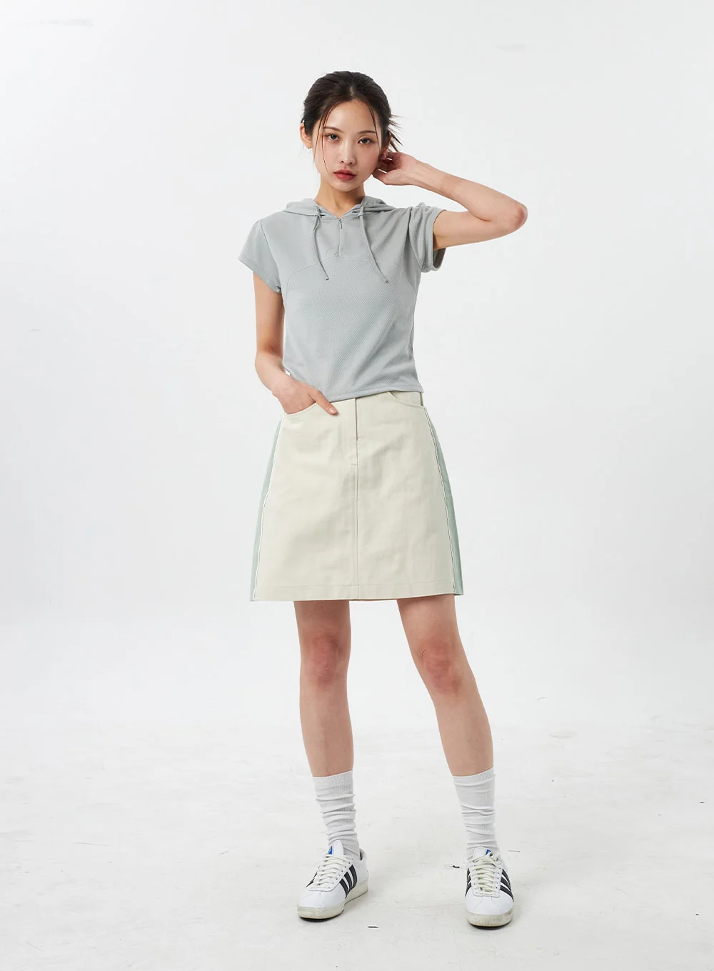 Two Color Mini Skirt CY303 - Image 13